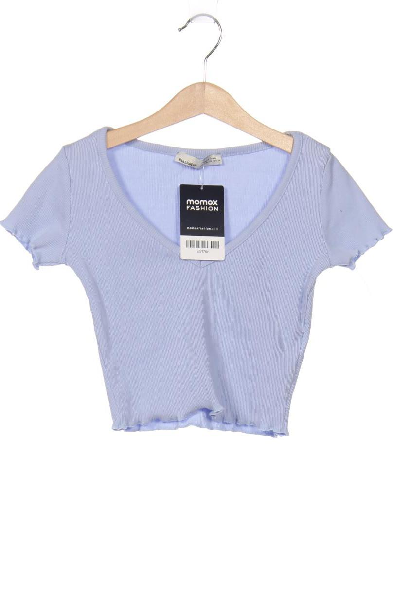 

Pull & Bear Damen T-Shirt, hellblau, Gr. 34