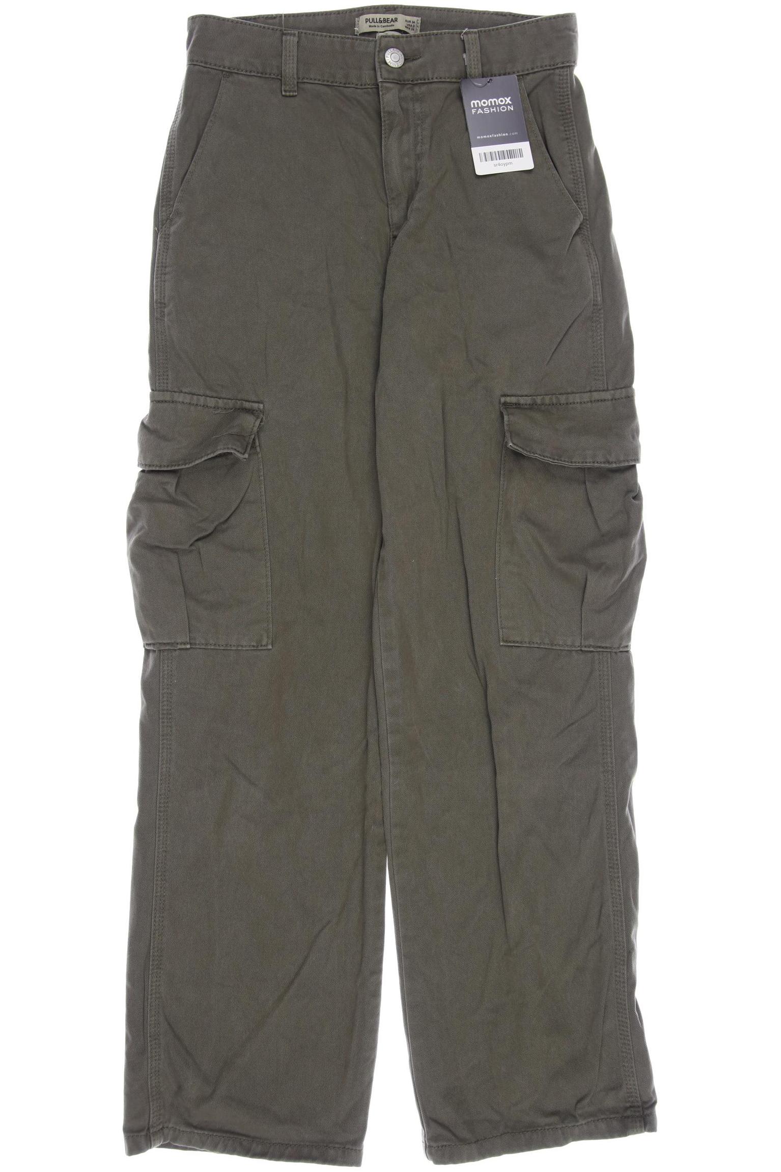 

Pull & Bear Damen Stoffhose, grün