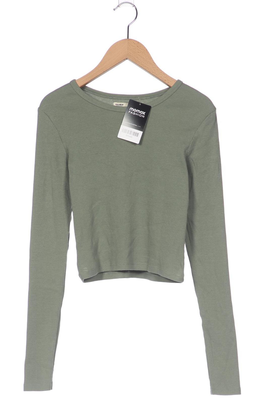 

Pull & Bear Damen Langarmshirt, grün, Gr. 36