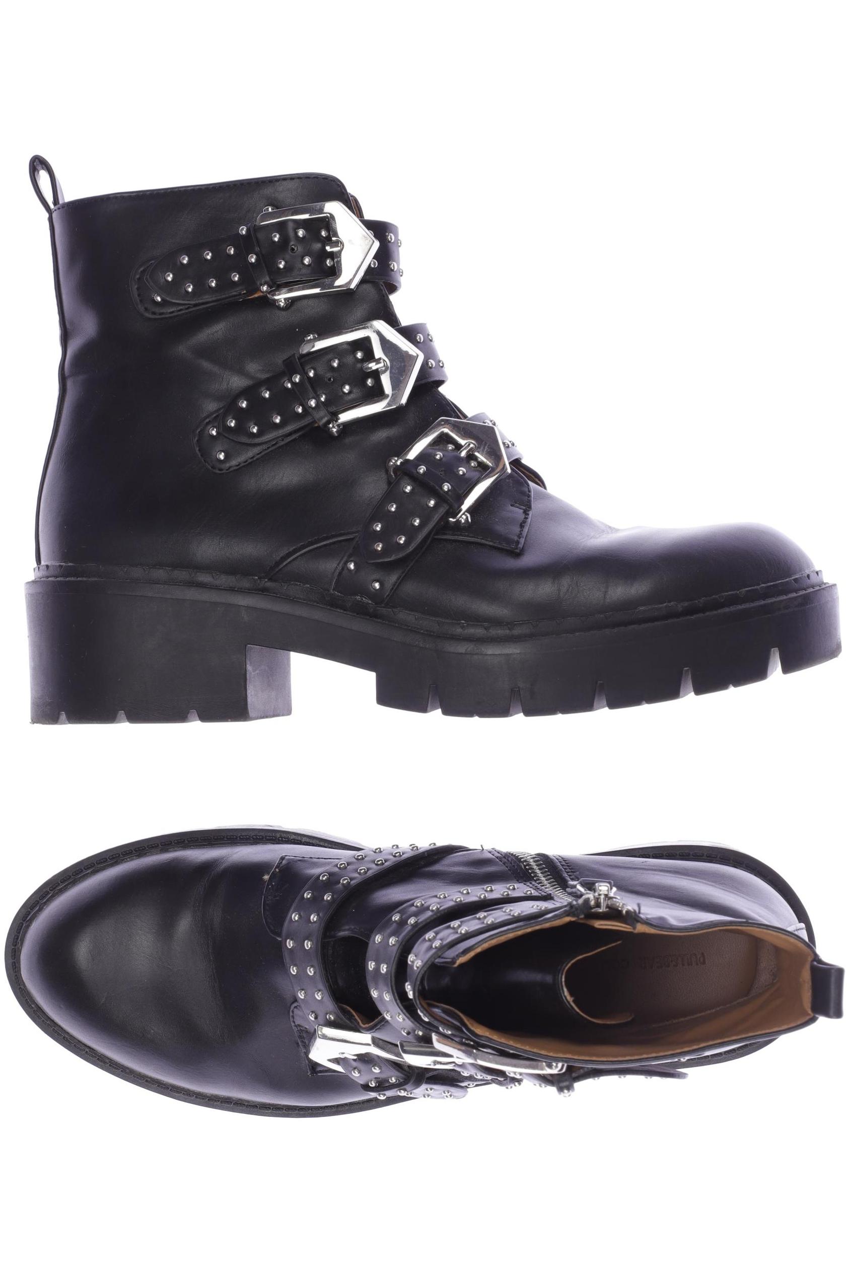 

Pull & Bear Damen Stiefelette, schwarz