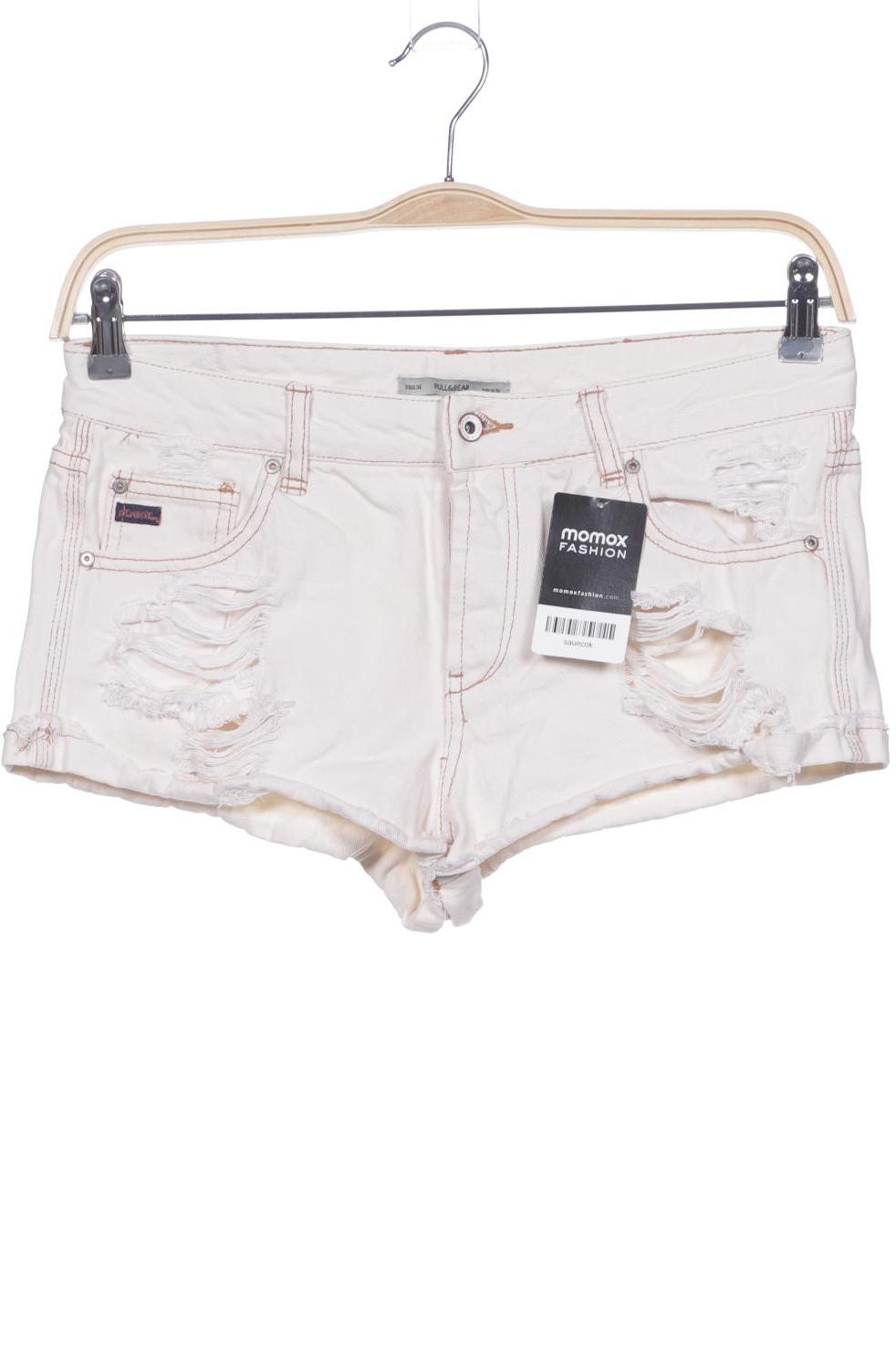 

Pull & Bear Damen Shorts, cremeweiß, Gr. 36
