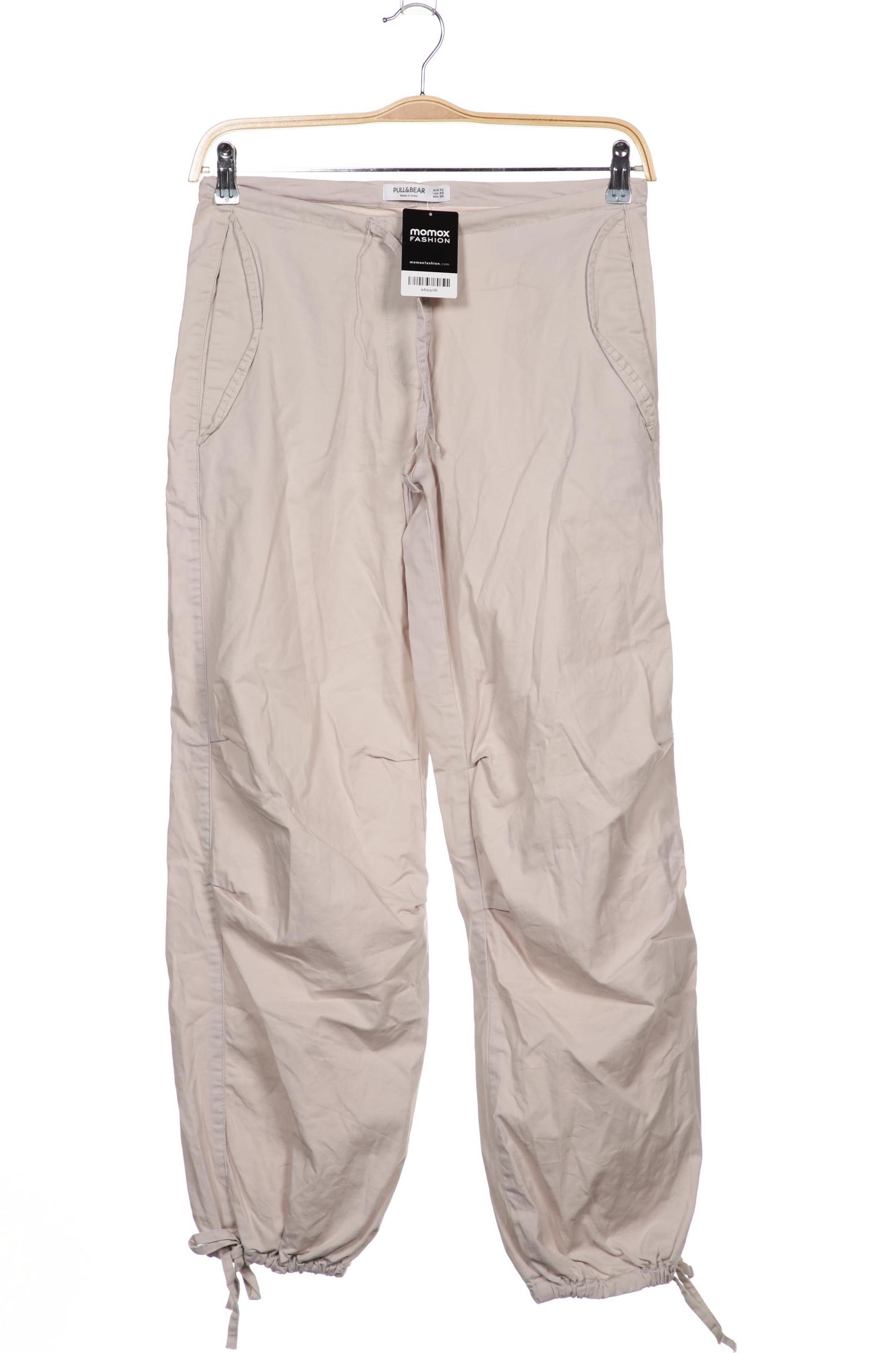 

Pull & Bear Damen Stoffhose, cremeweiß