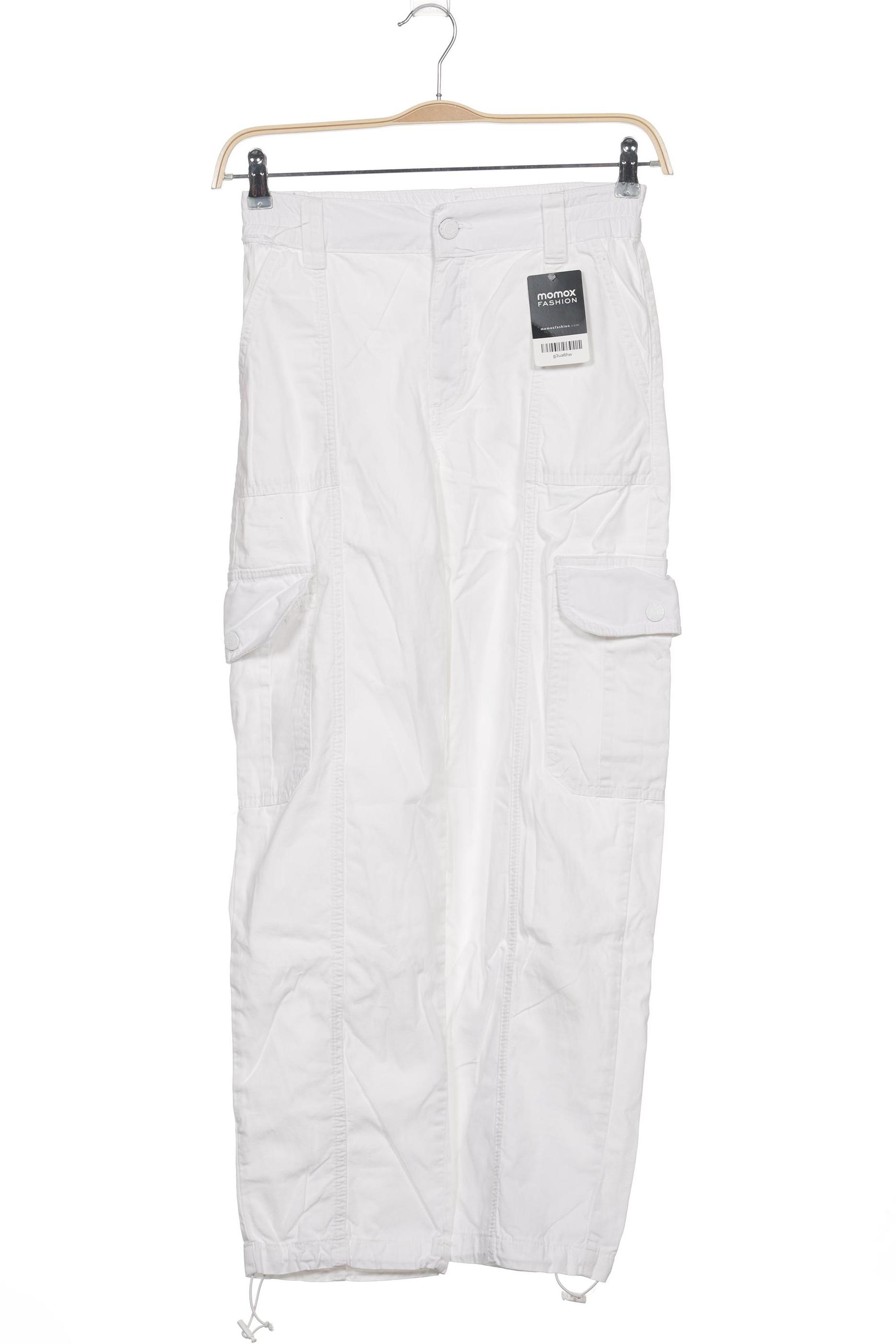 

Pull & Bear Damen Stoffhose, weiß, Gr. 34