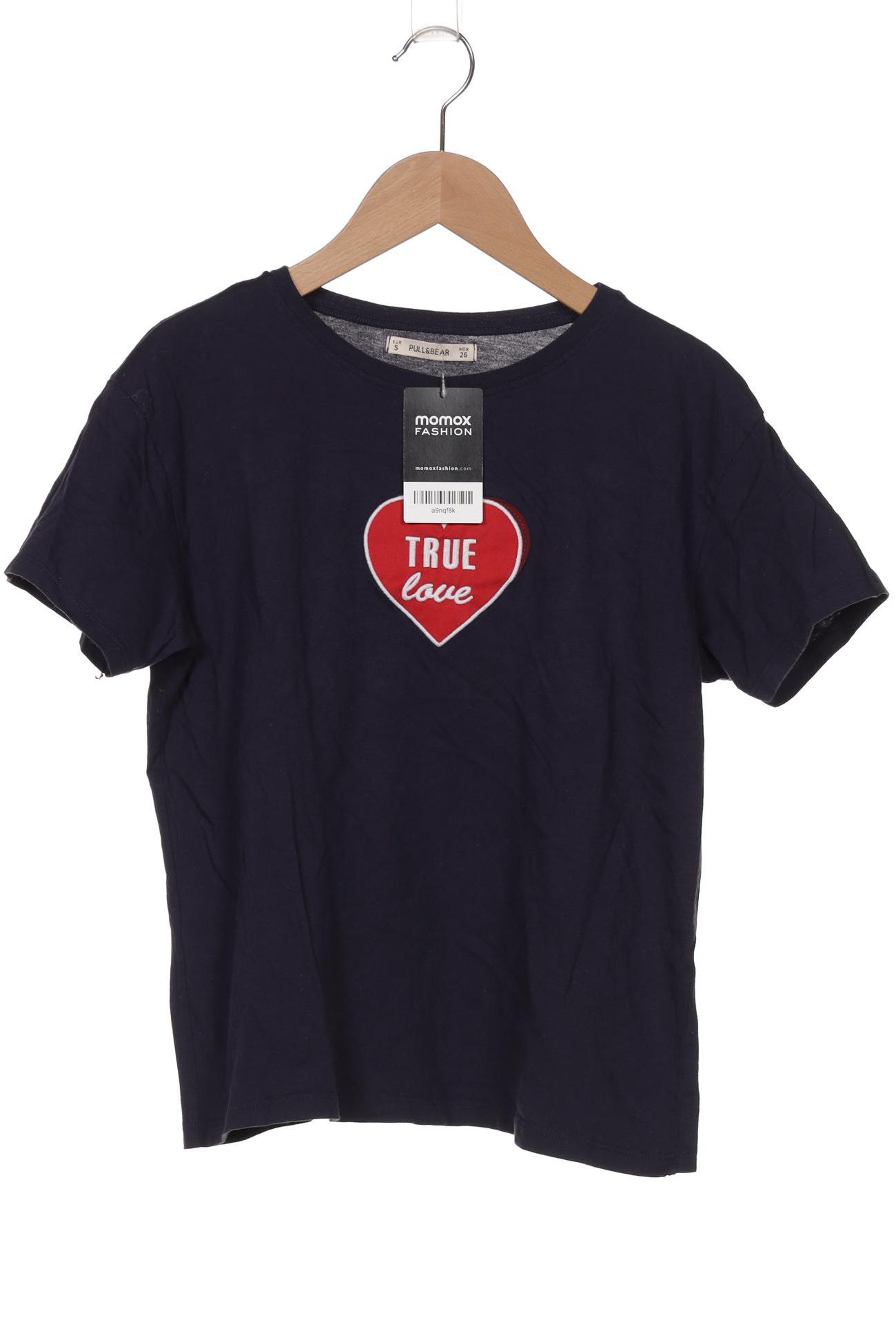 

Pull & Bear Damen T-Shirt, marineblau, Gr. 36