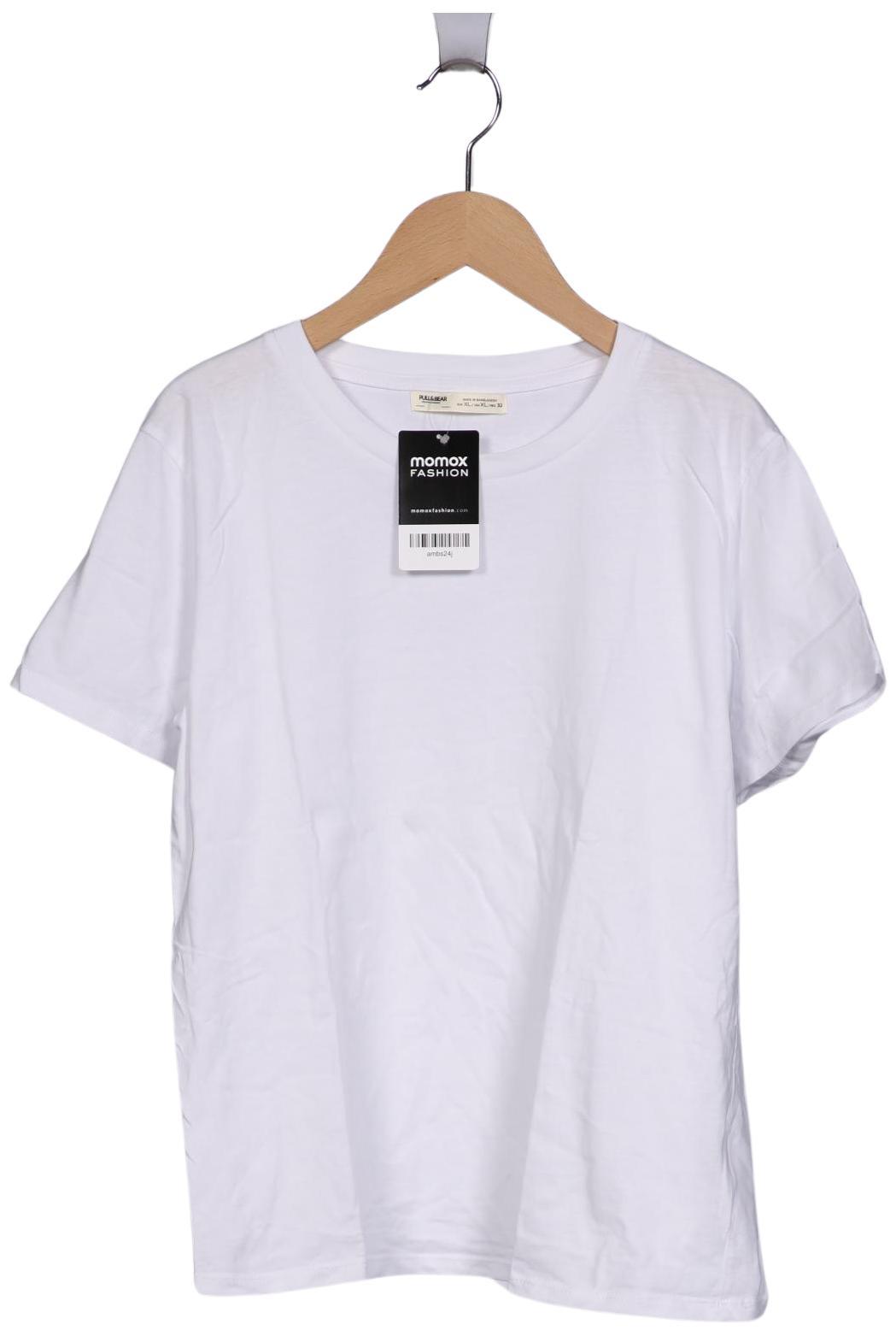 

Pull & Bear Damen T-Shirt, weiß, Gr. 44