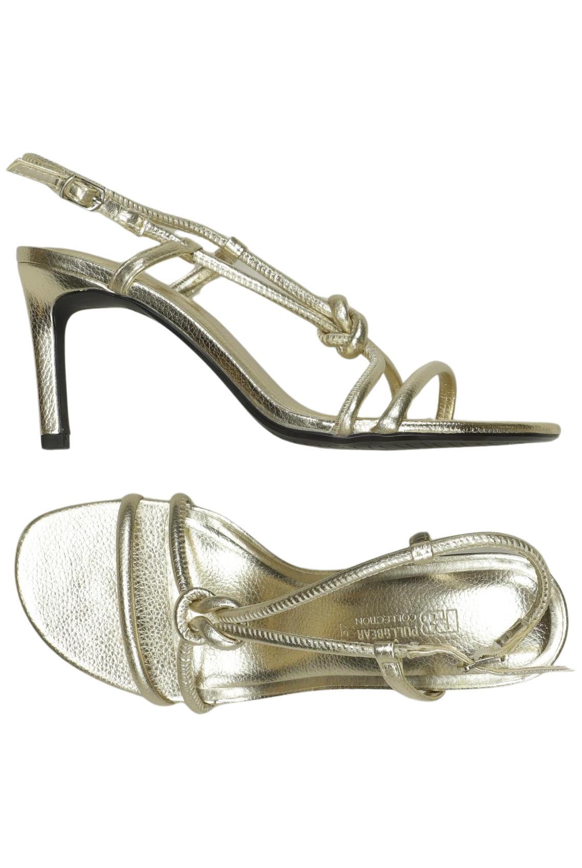 

Pull & Bear Damen Sandale, gold, Gr. 37
