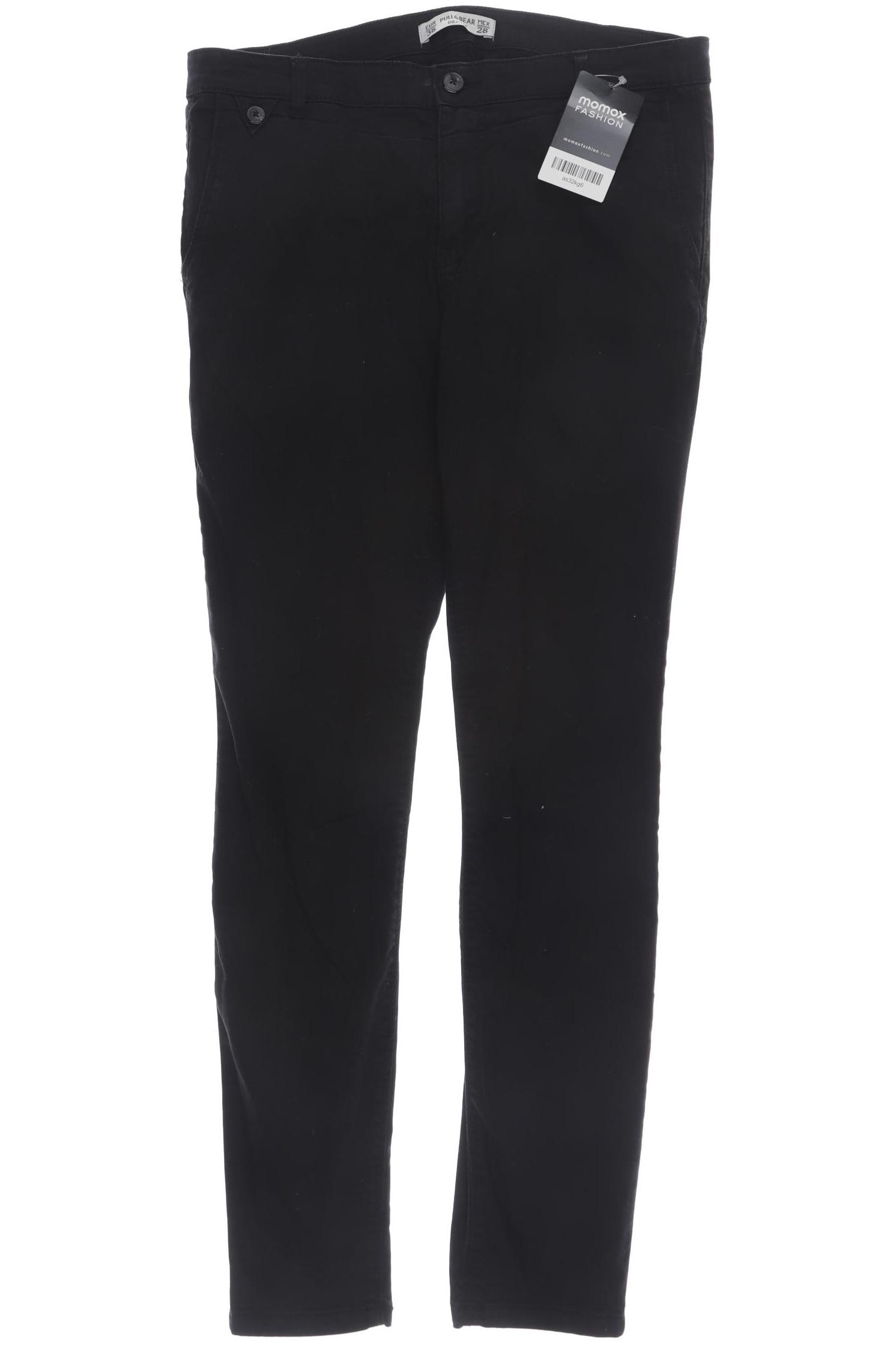 

Pull & Bear Damen Stoffhose, schwarz