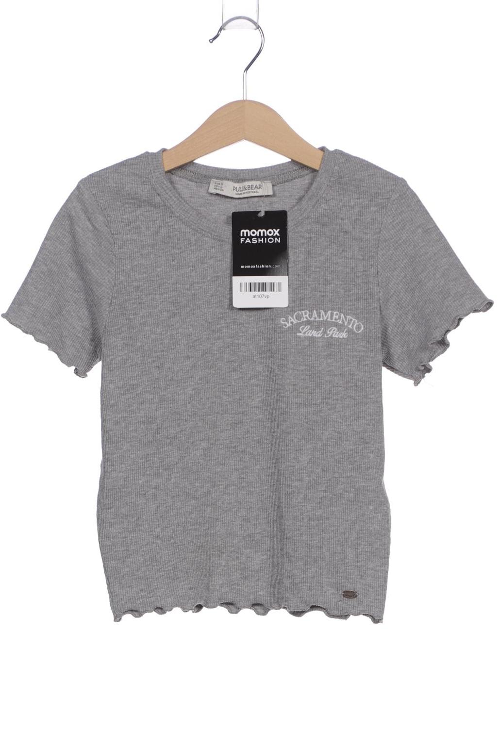 

Pull & Bear Damen T-Shirt, grau, Gr. 36