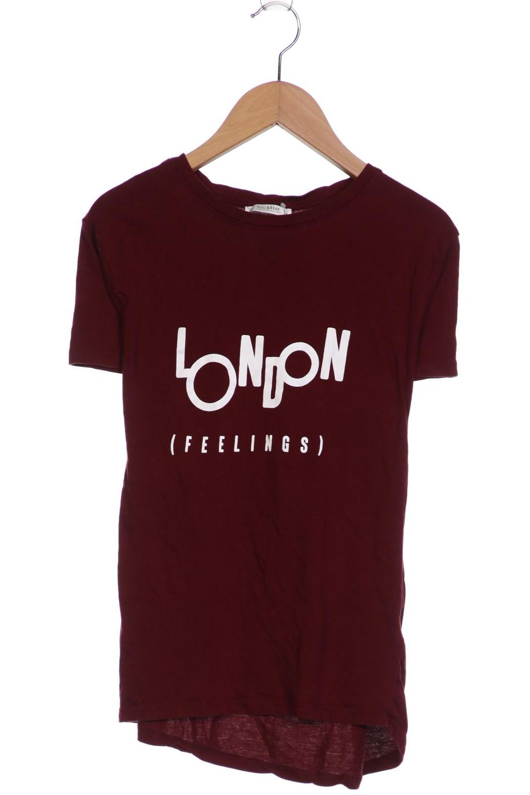 

Pull & Bear Damen T-Shirt, bordeaux
