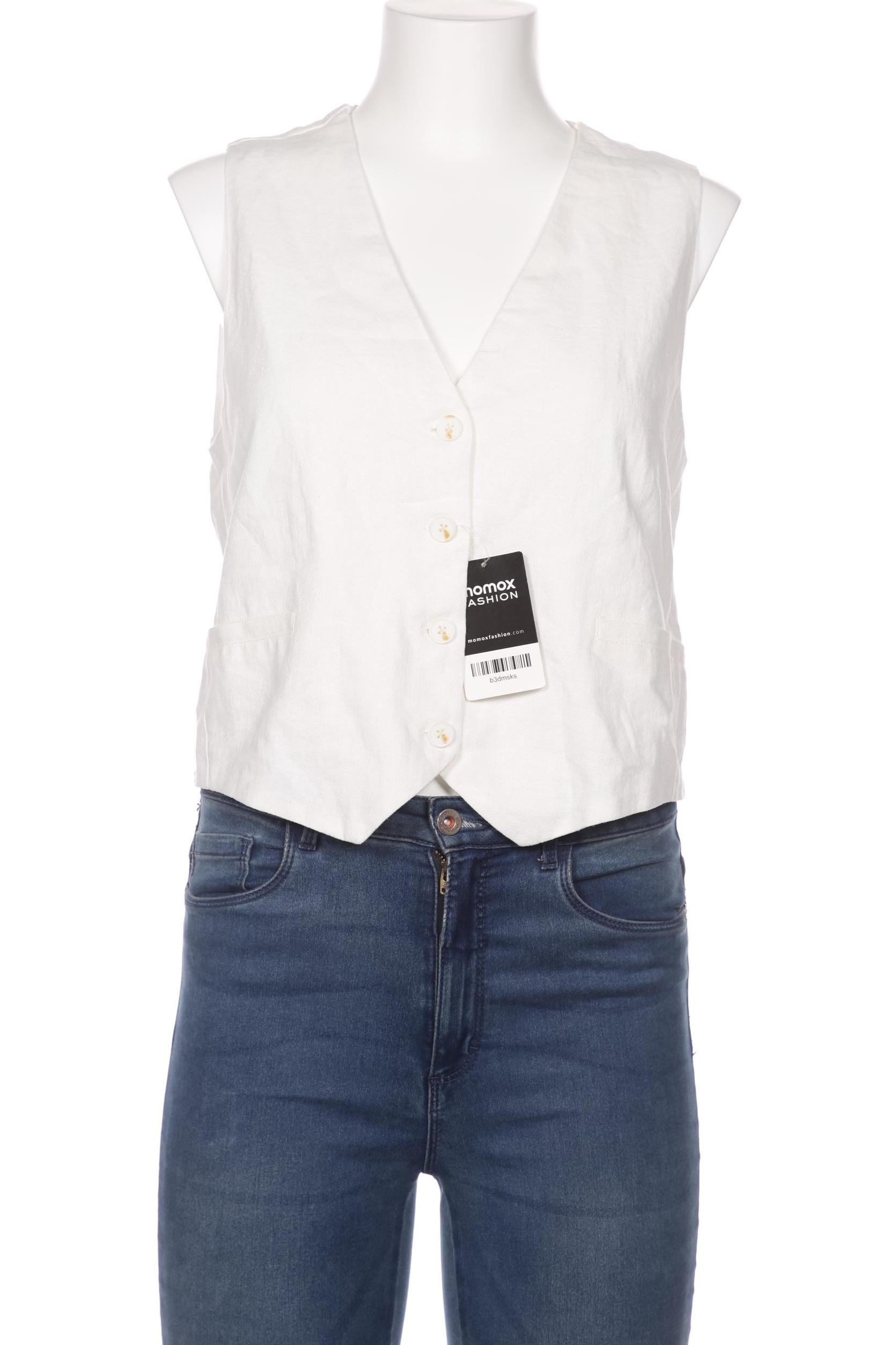 

Pull & Bear Damen Weste, weiß, Gr. 42