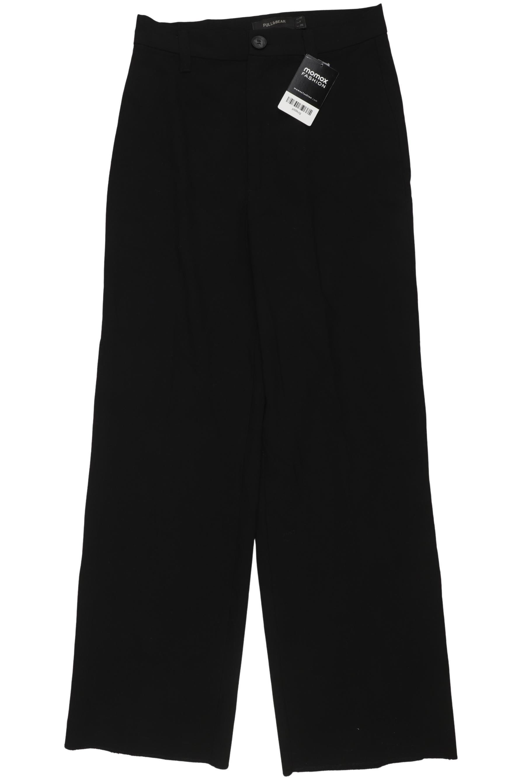 

Pull & Bear Damen Stoffhose, schwarz, Gr. 36