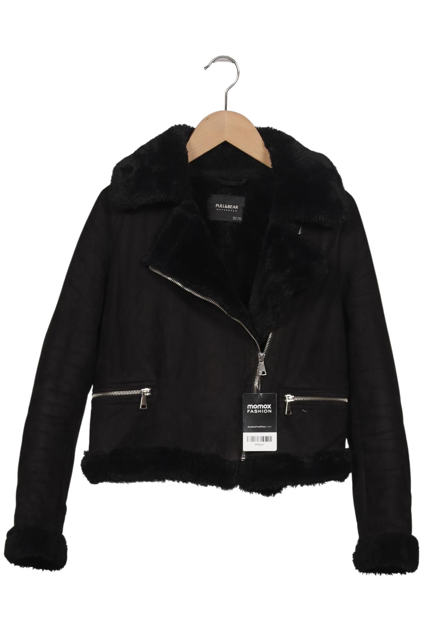 

Pull & Bear Damen Jacke, schwarz, Gr. 36