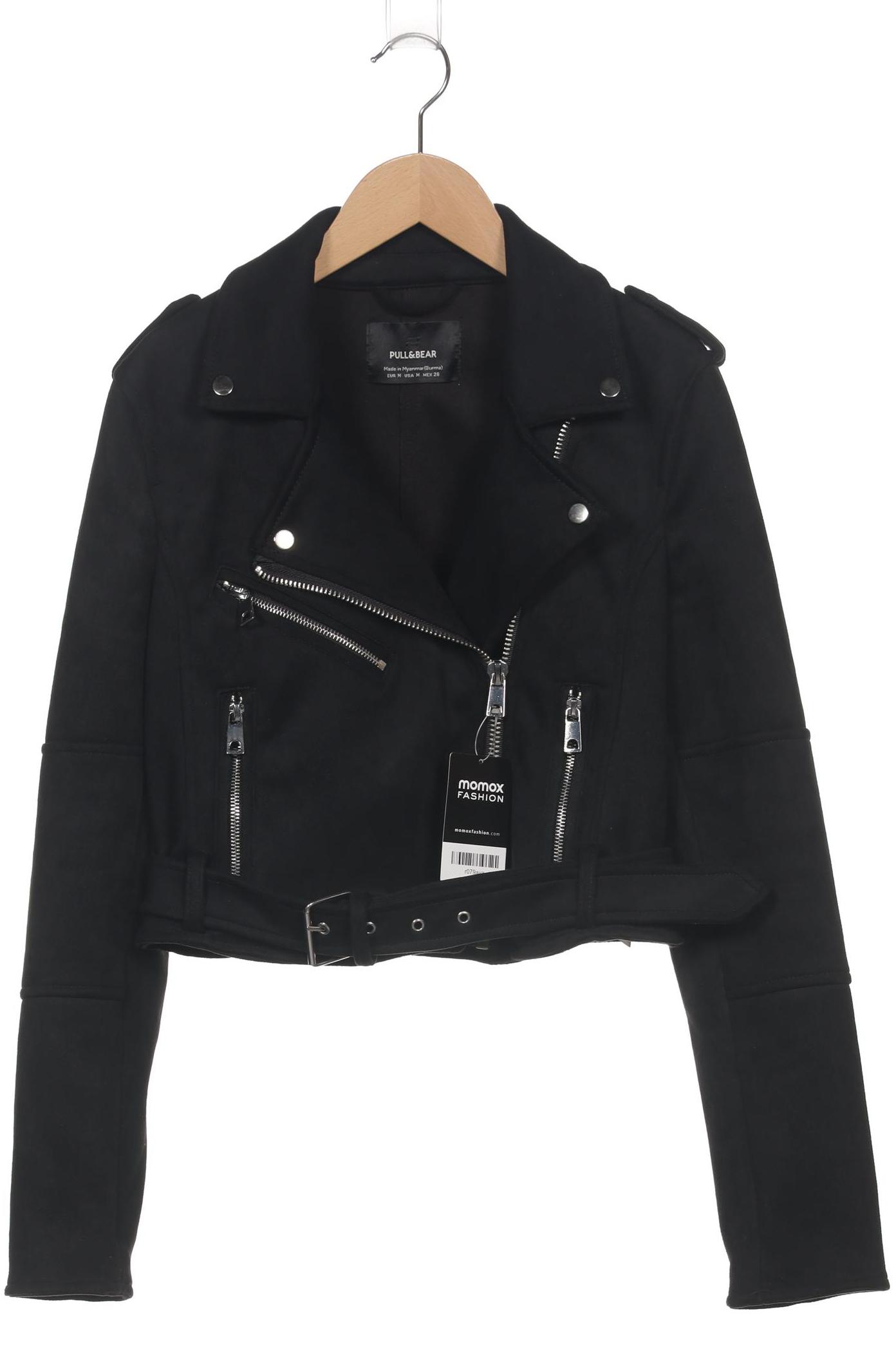 

Pull & Bear Damen Jacke, schwarz, Gr. 38
