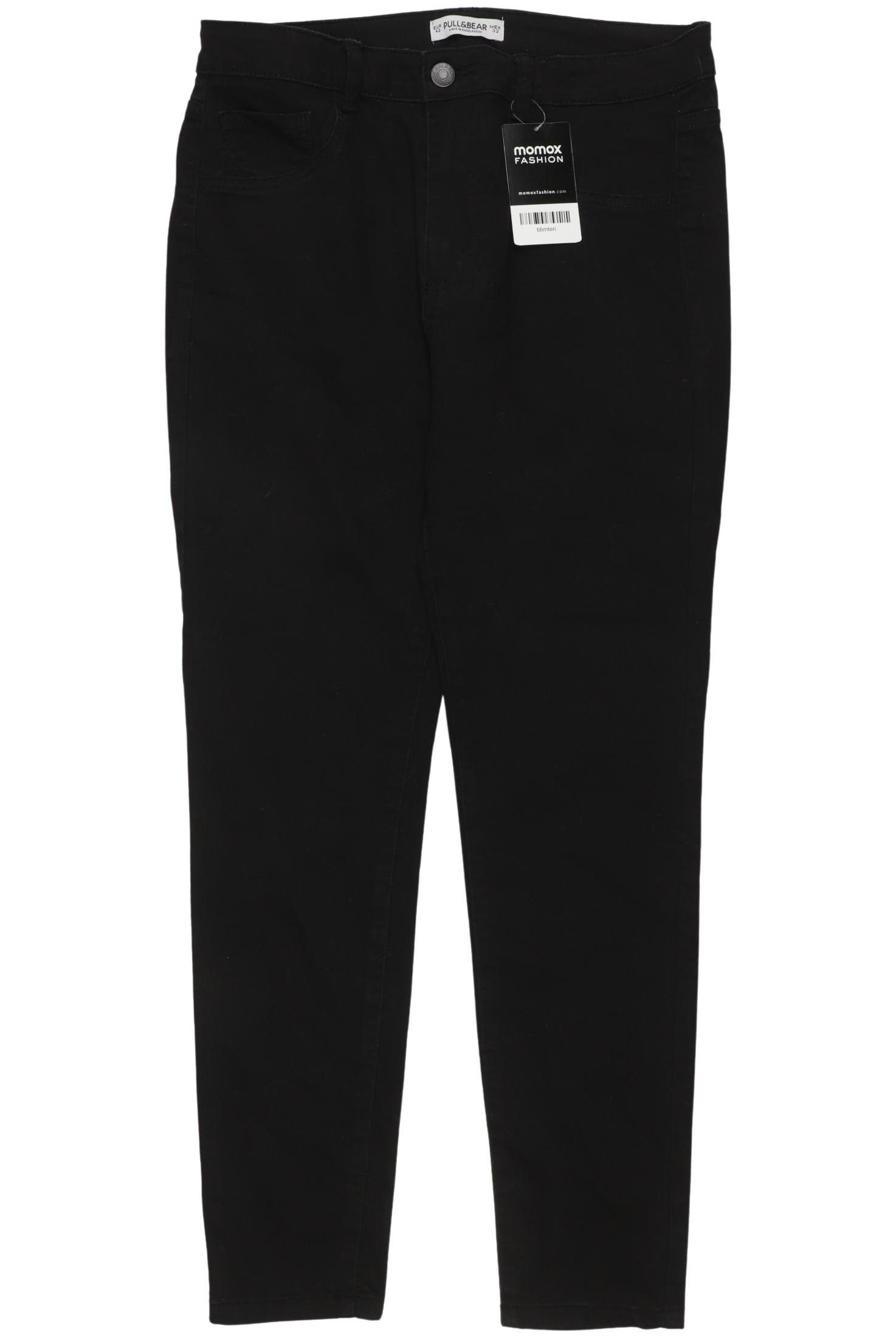 

Pull & Bear Damen Stoffhose, schwarz, Gr. 42