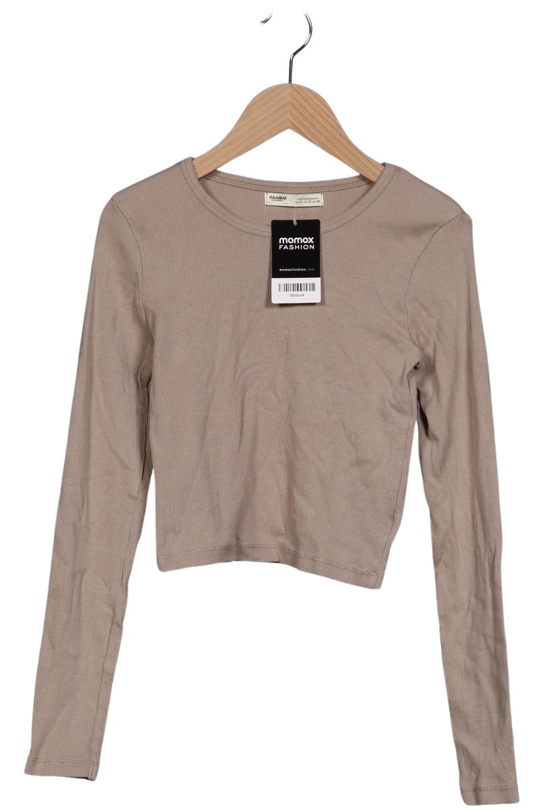 

Pull & Bear Damen Langarmshirt, beige, Gr. 36