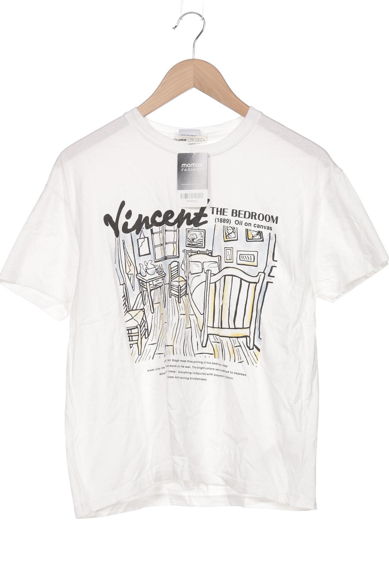 

Pull & Bear Damen T-Shirt, weiß, Gr. 38