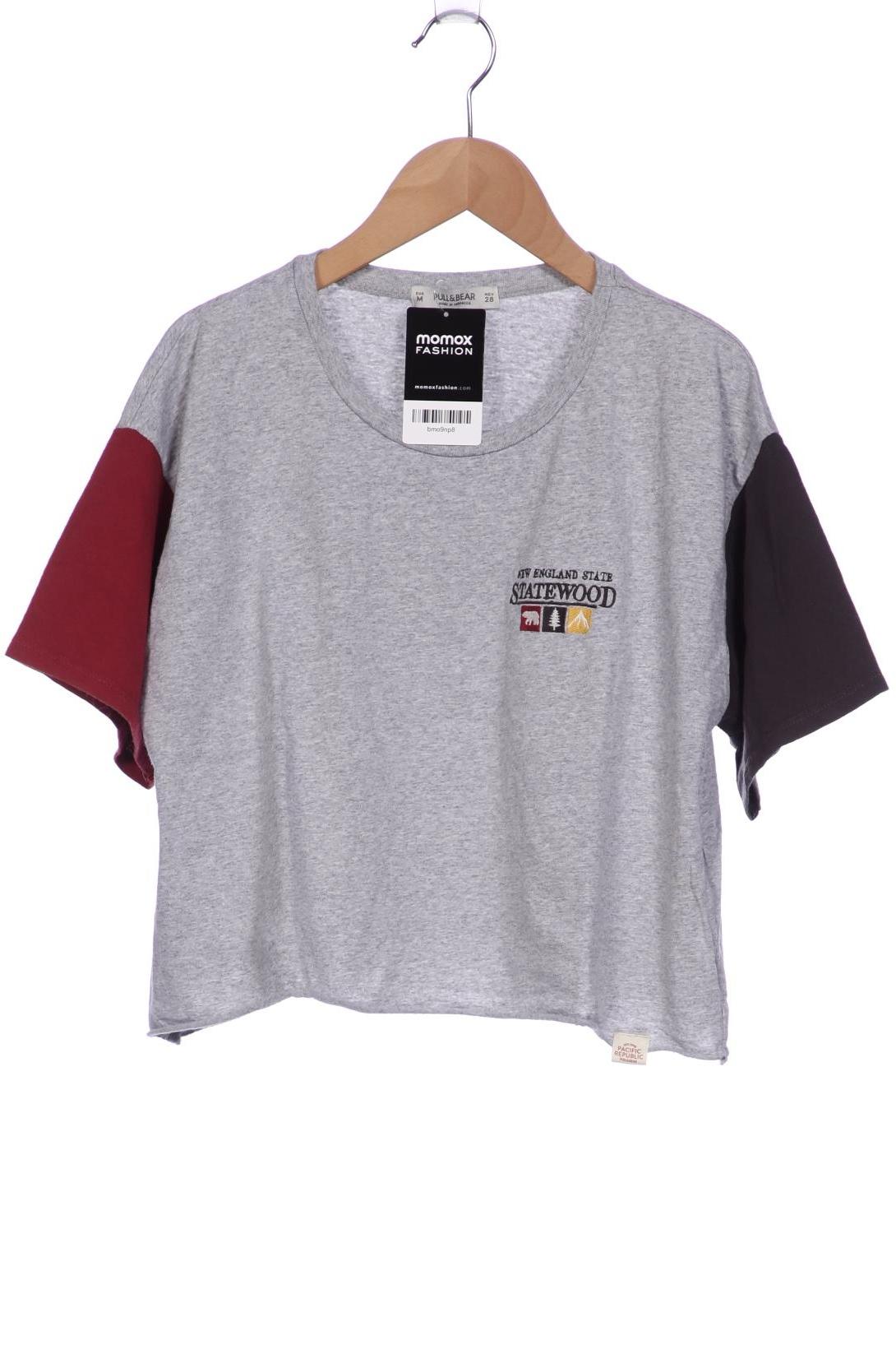 

Pull & Bear Damen T-Shirt, grau, Gr. 38