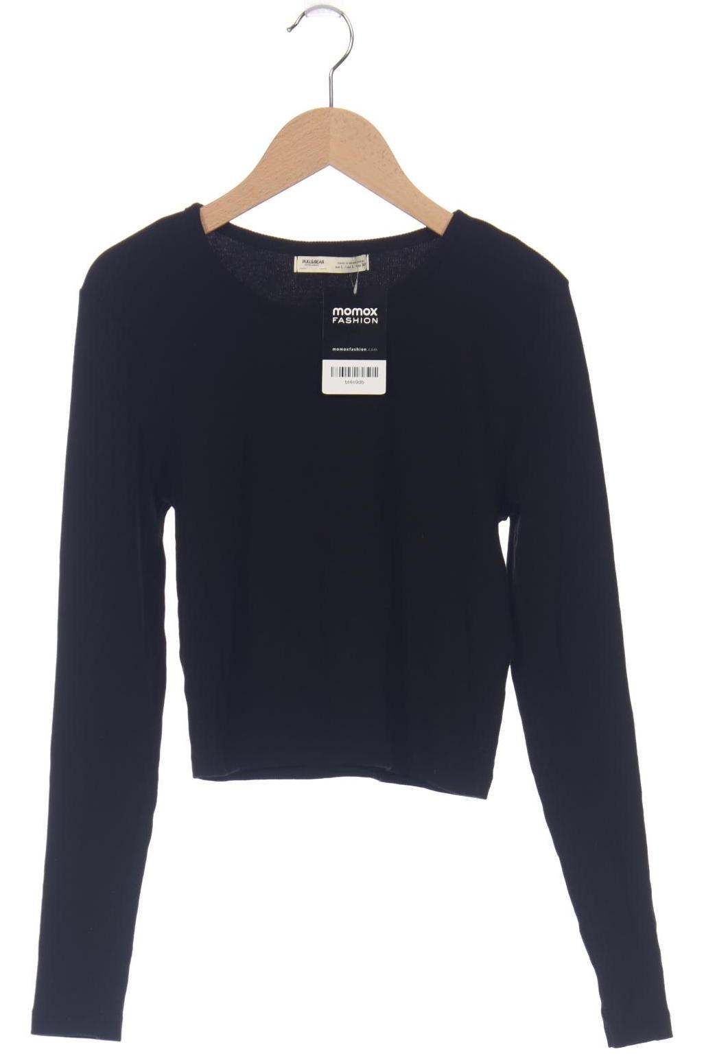 

Pull & Bear Damen Langarmshirt, schwarz, Gr. 42