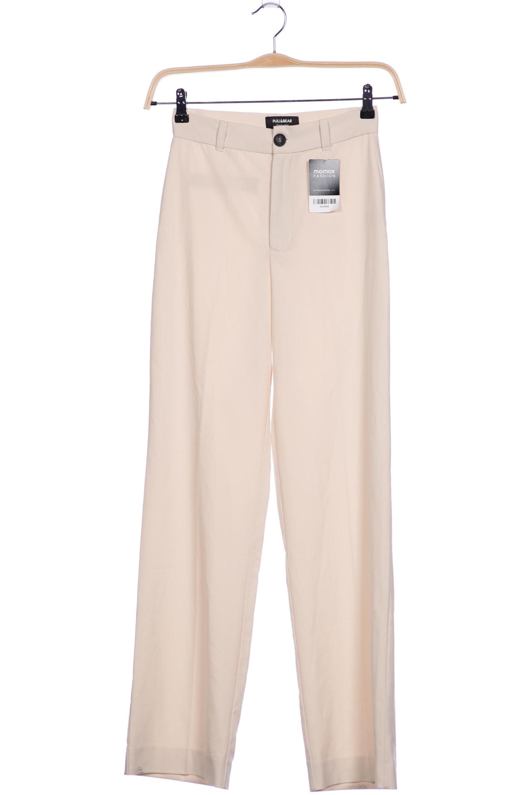 

Pull & Bear Damen Stoffhose, cremeweiß, Gr. 34