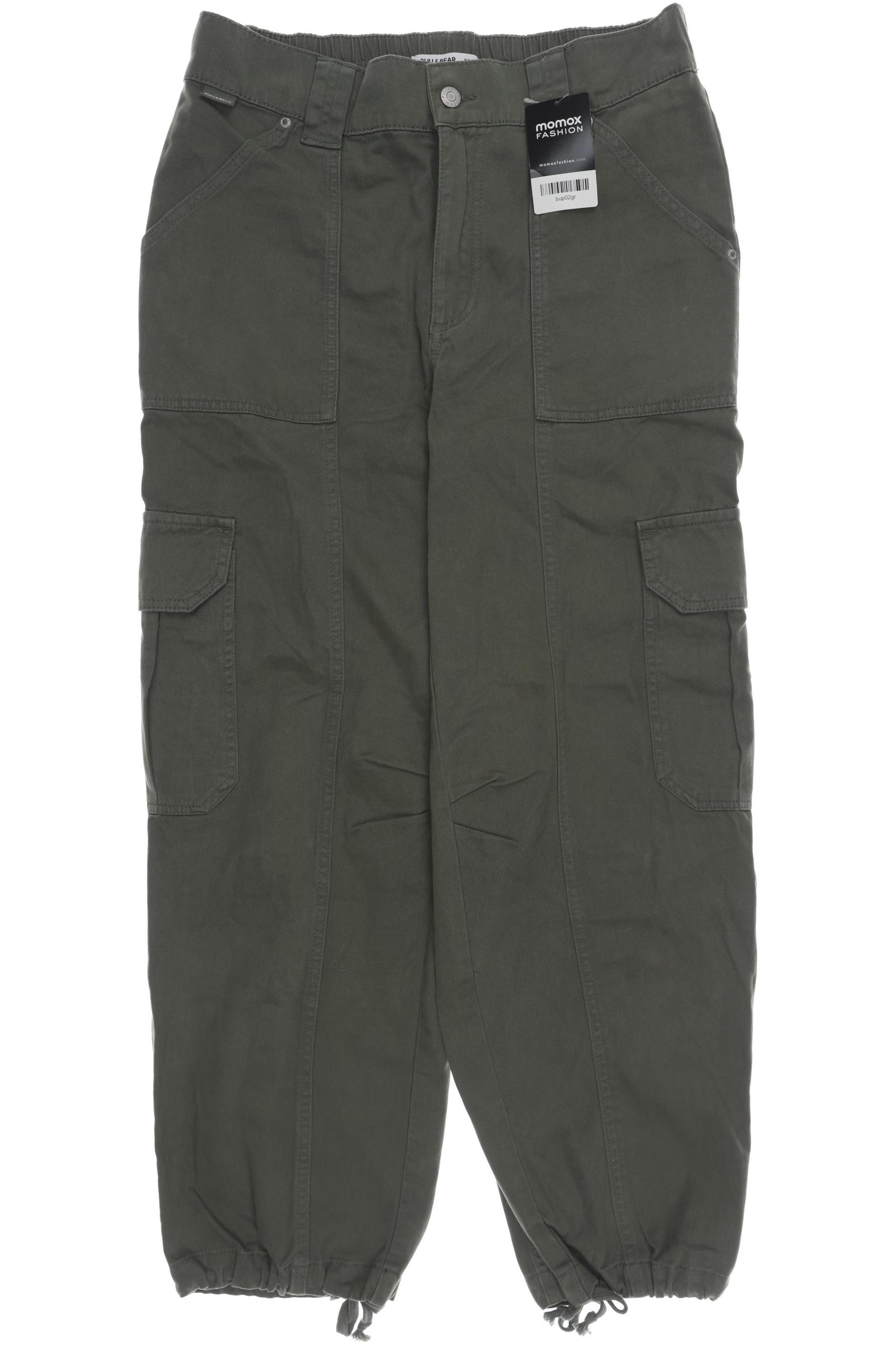 

Pull & Bear Damen Stoffhose, grün