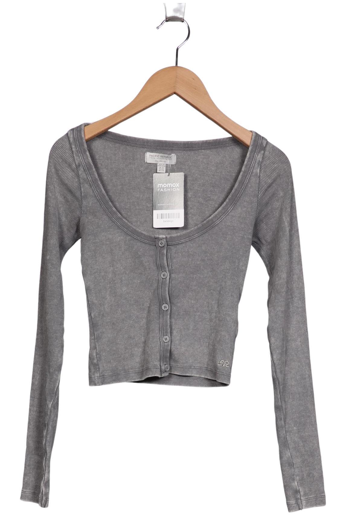 

Pull & Bear Damen Langarmshirt, grau, Gr. 34
