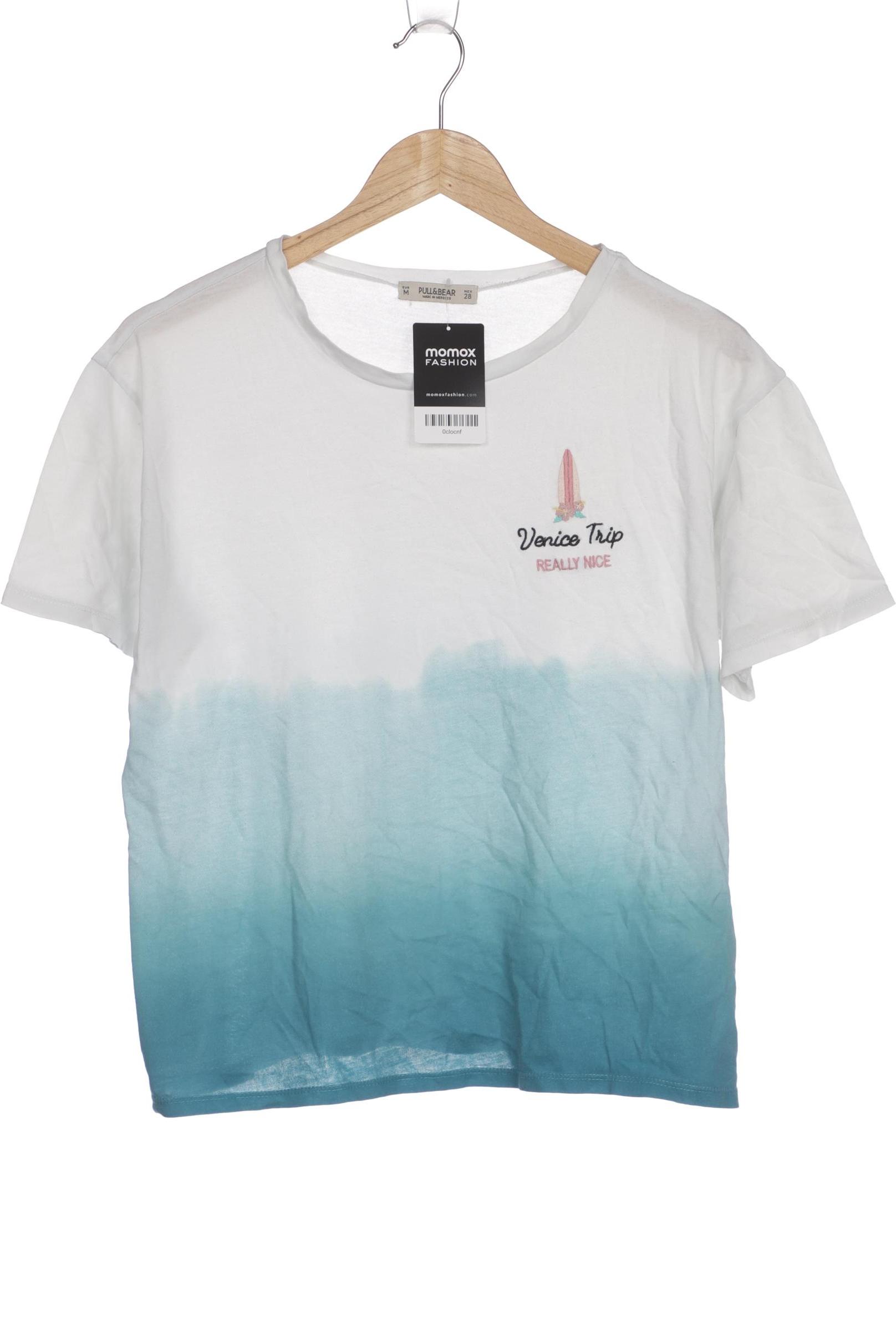 

Pull & Bear Damen T-Shirt, blau, Gr. 38