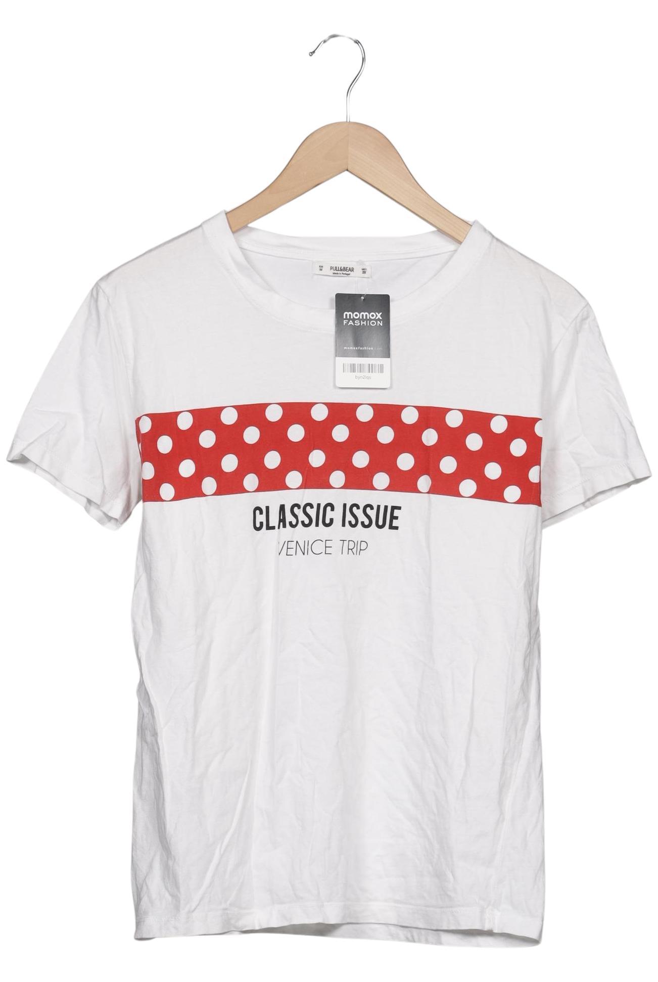 

Pull & Bear Damen T-Shirt, weiß, Gr. 38
