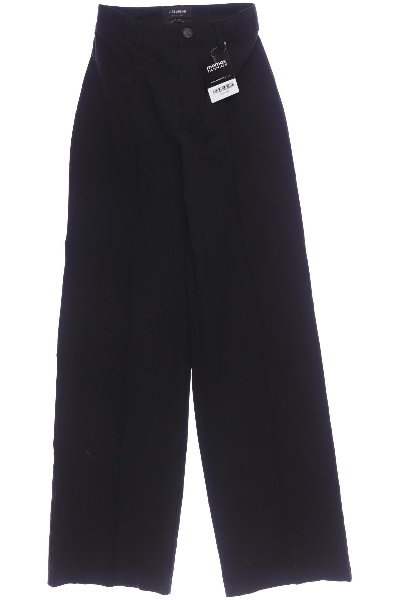 

Pull & Bear Damen Stoffhose, schwarz, Gr. 0