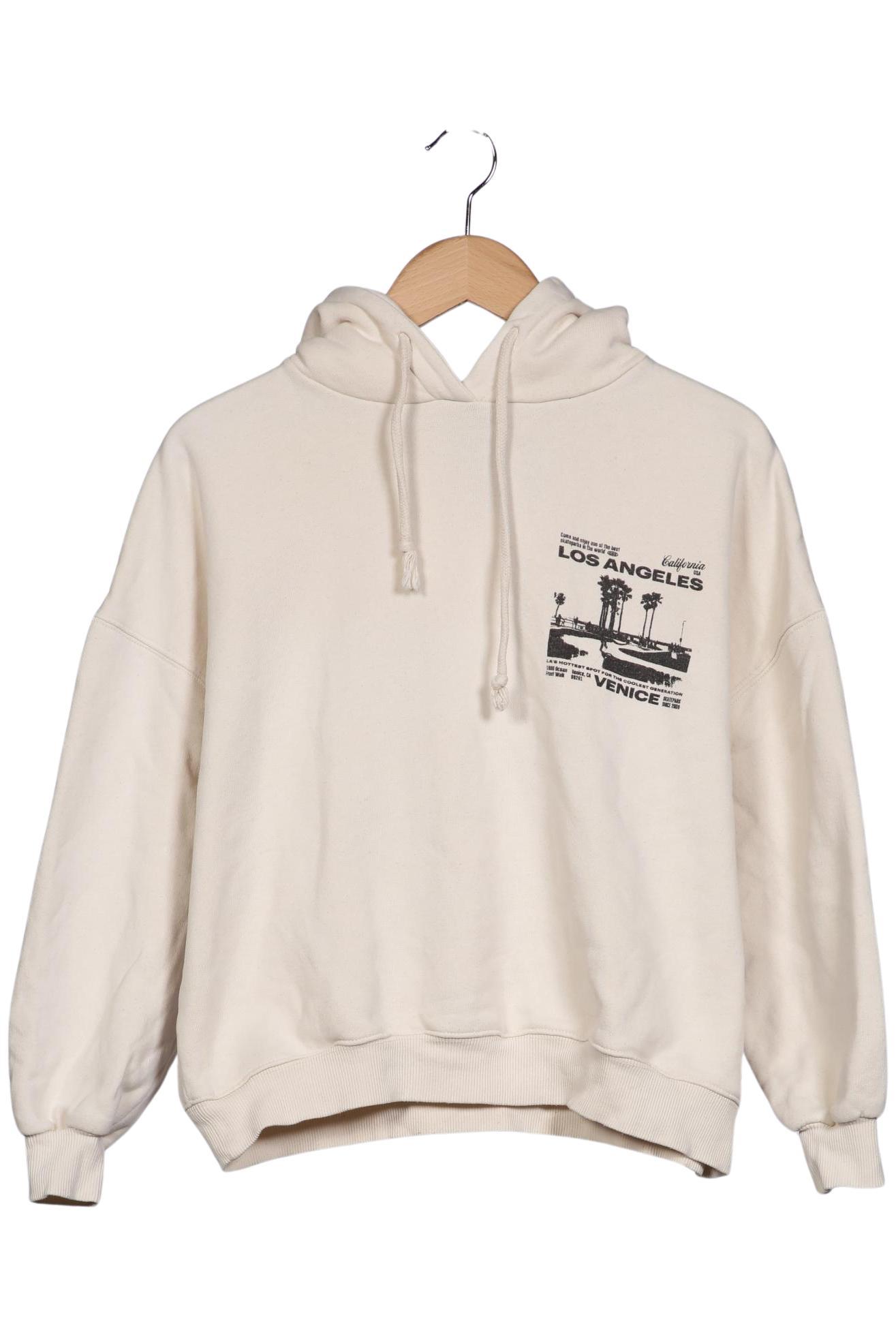 

Pull & Bear Damen Kapuzenpullover, cremeweiß, Gr. 36