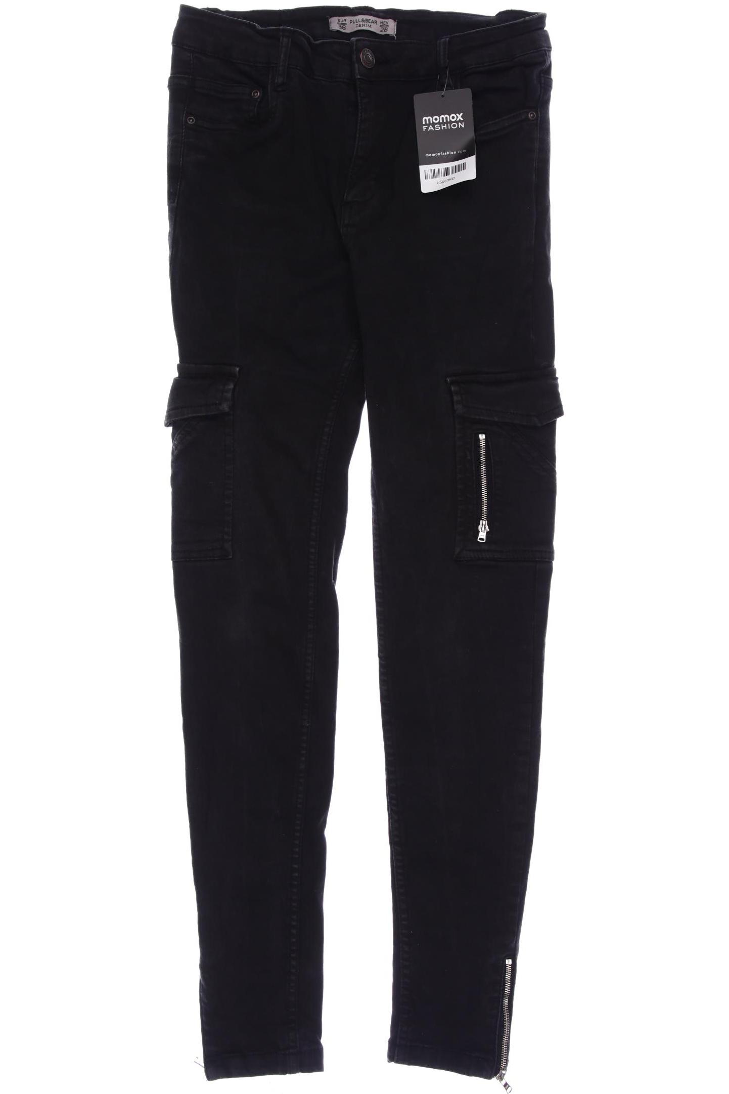 

Pull & Bear Damen Stoffhose, schwarz