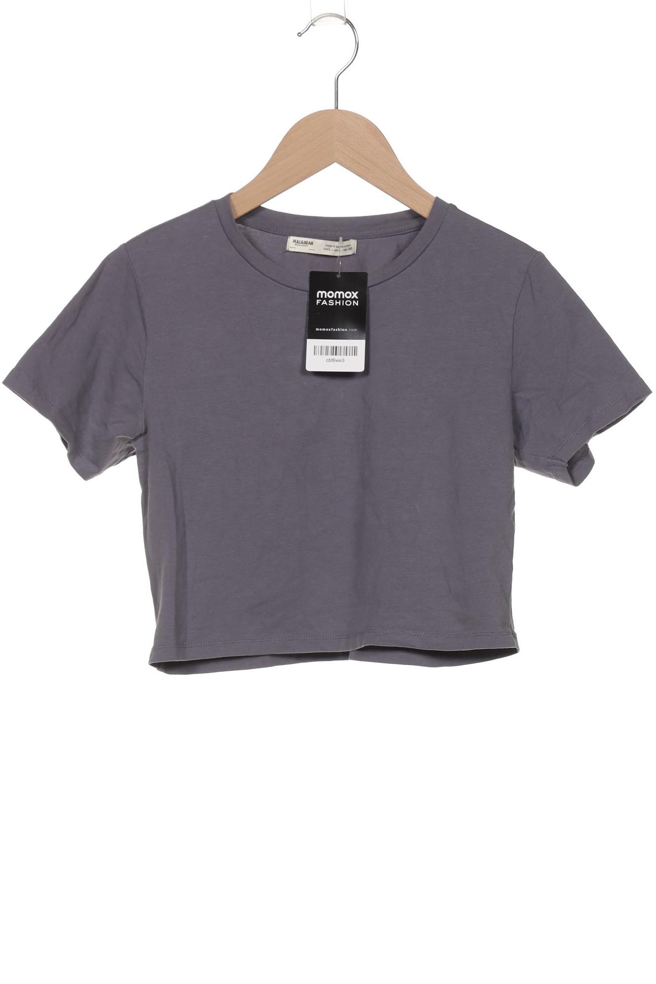 

Pull & Bear Damen T-Shirt, grau, Gr. 42