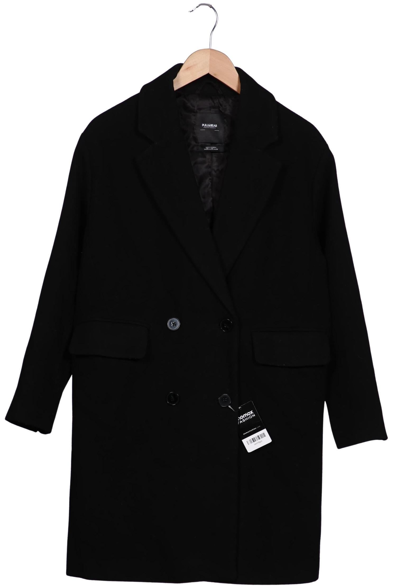 

Pull & Bear Damen Mantel, schwarz, Gr. 34