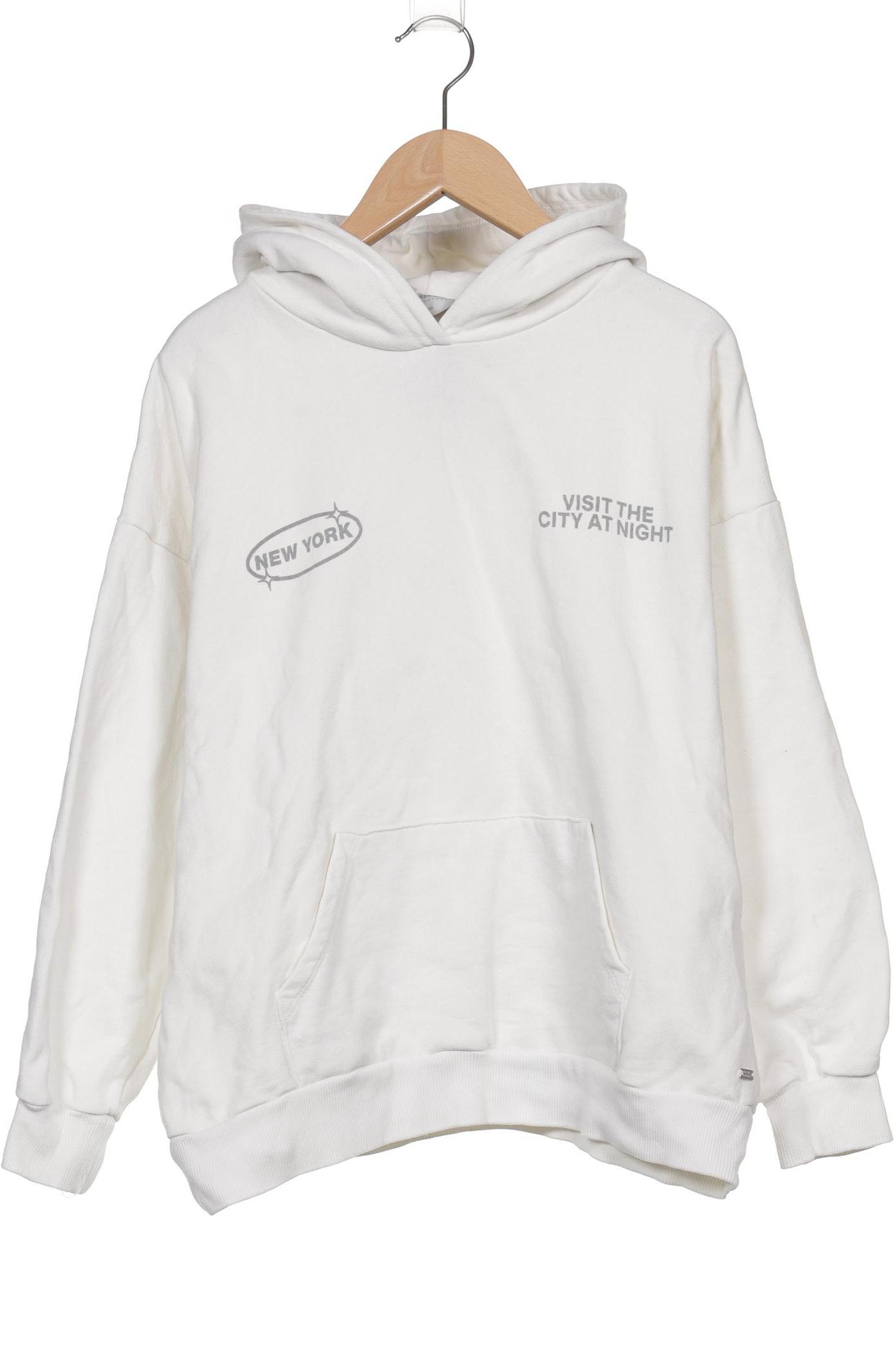

Pull & Bear Damen Kapuzenpullover, weiß, Gr. 36