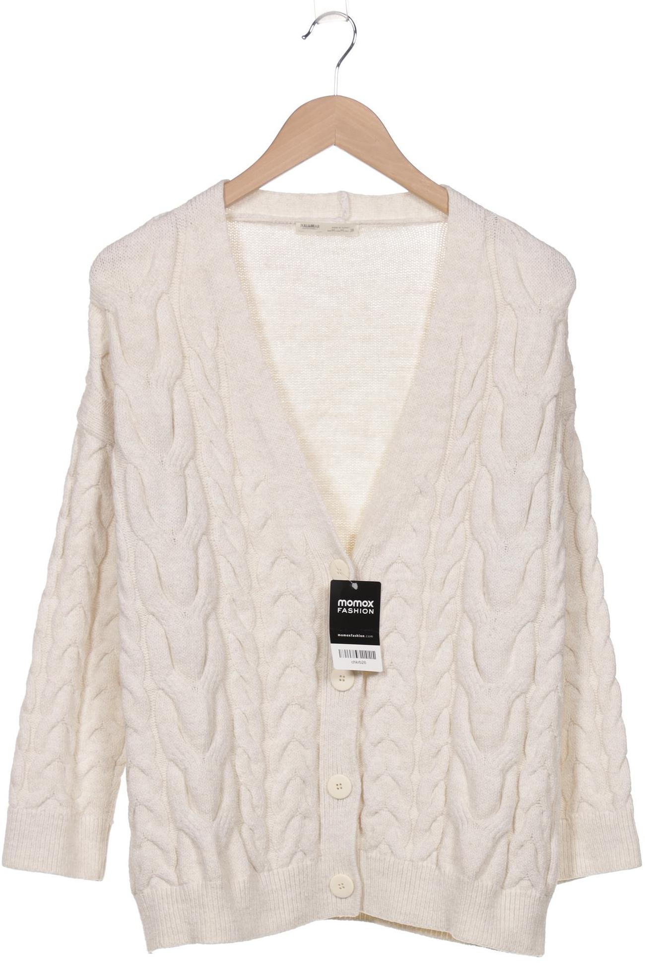 

Pull & Bear Damen Strickjacke, weiß, Gr. 38