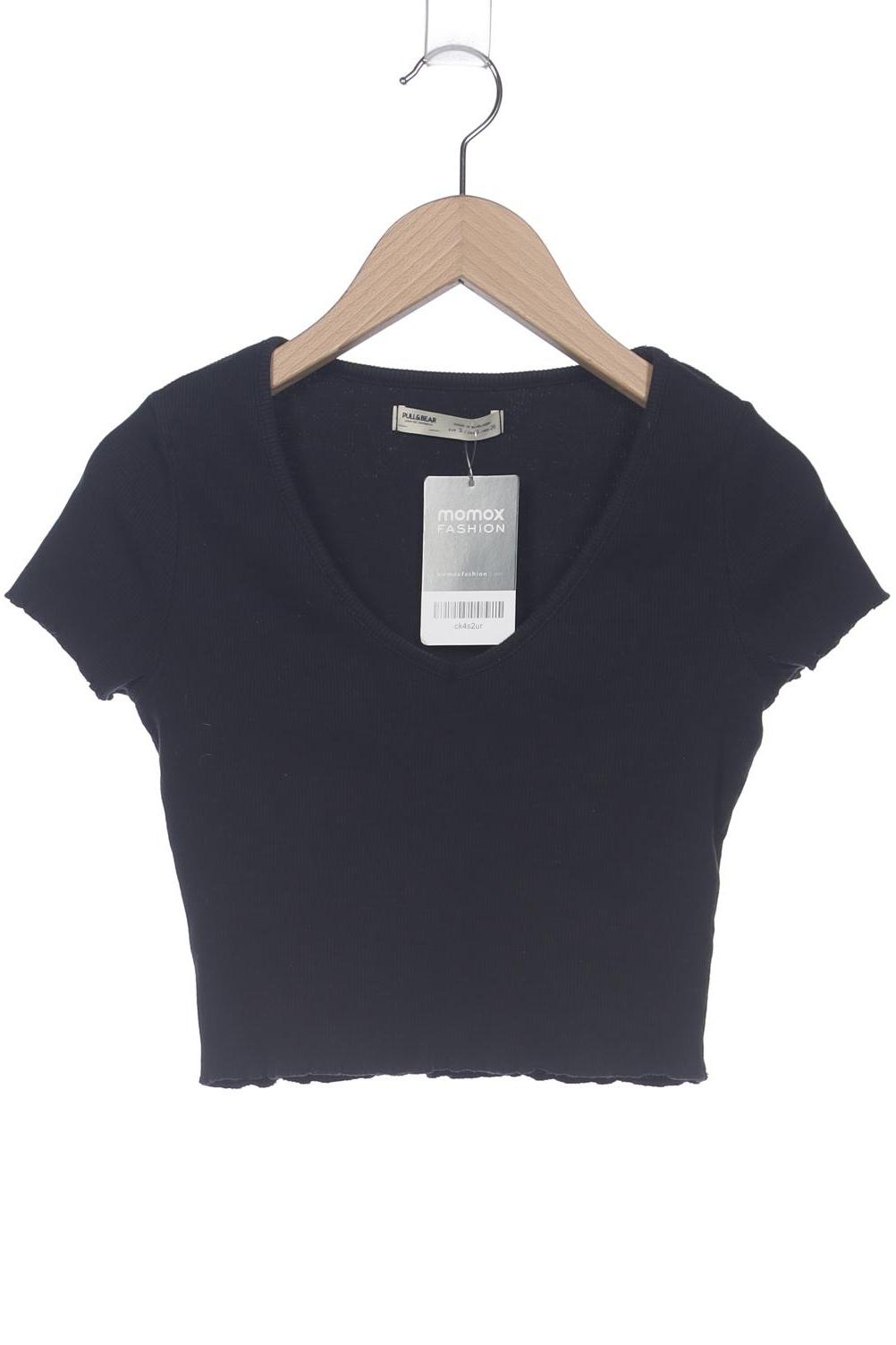 

Pull & Bear Damen T-Shirt, schwarz, Gr. 36