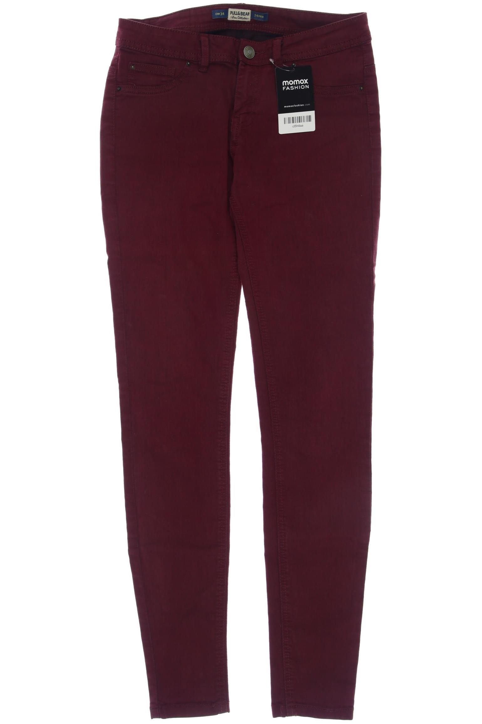 

Pull & Bear Damen Stoffhose, bordeaux, Gr. 34