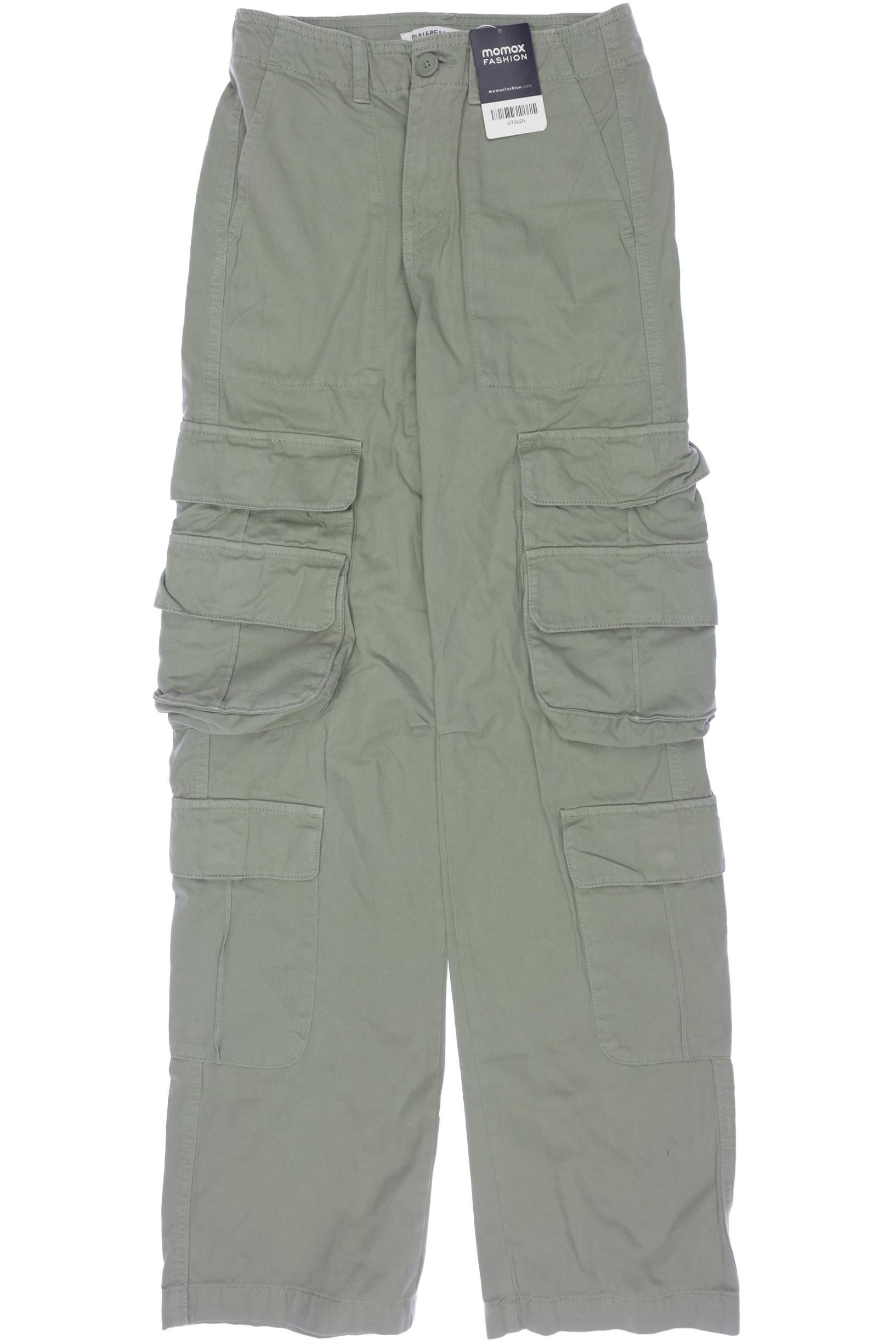 

Pull & Bear Damen Stoffhose, grün, Gr. 34