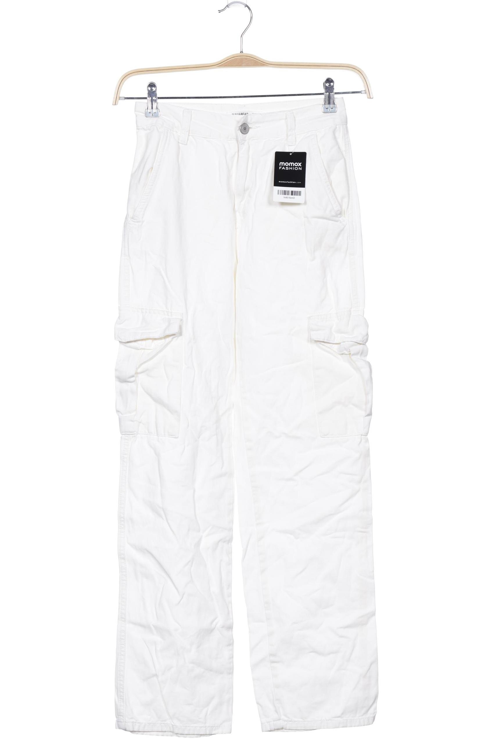 

Pull & Bear Damen Stoffhose, cremeweiß, Gr. 34
