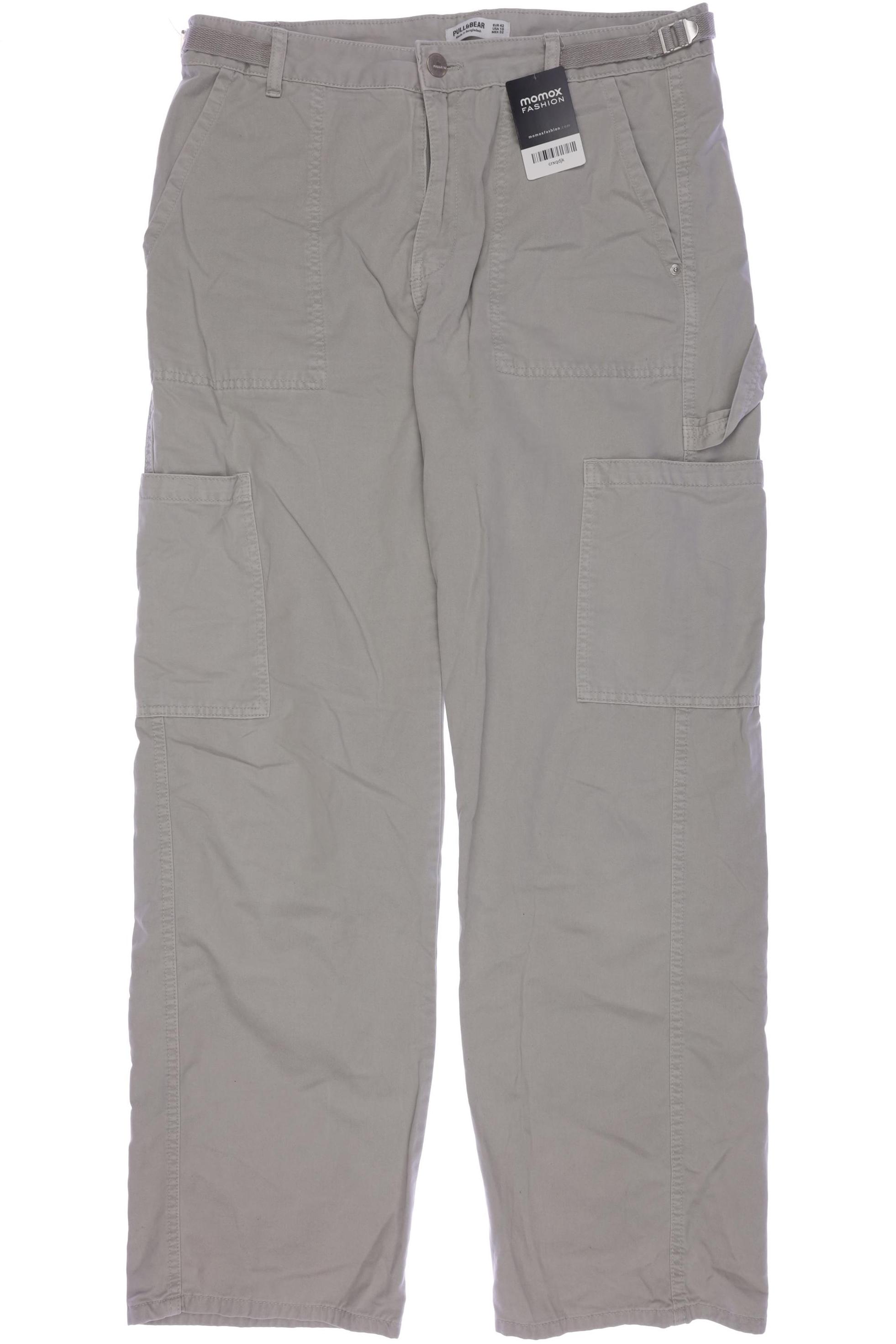 

Pull & Bear Damen Stoffhose, grau, Gr. 42