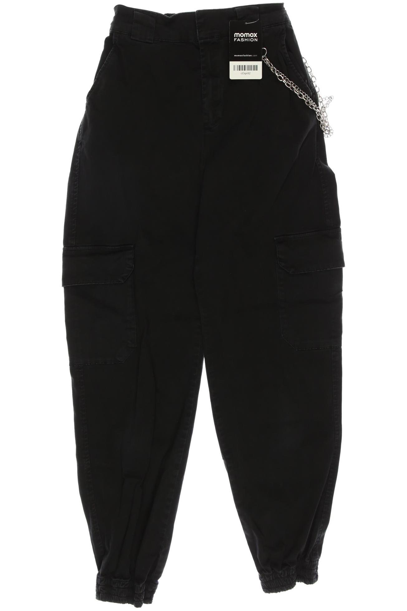 

Pull & Bear Damen Stoffhose, schwarz