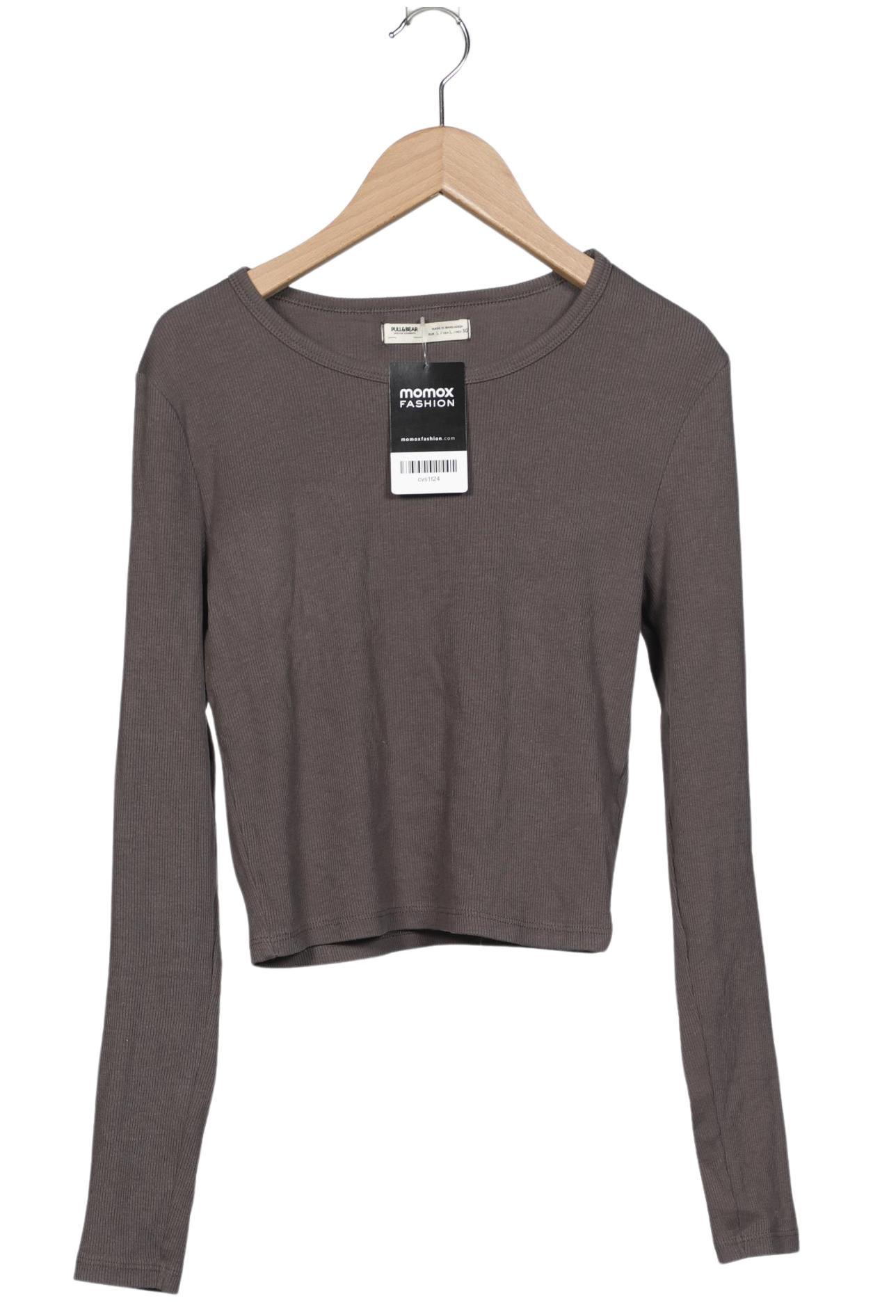 

Pull & Bear Damen Langarmshirt, grau, Gr. 42