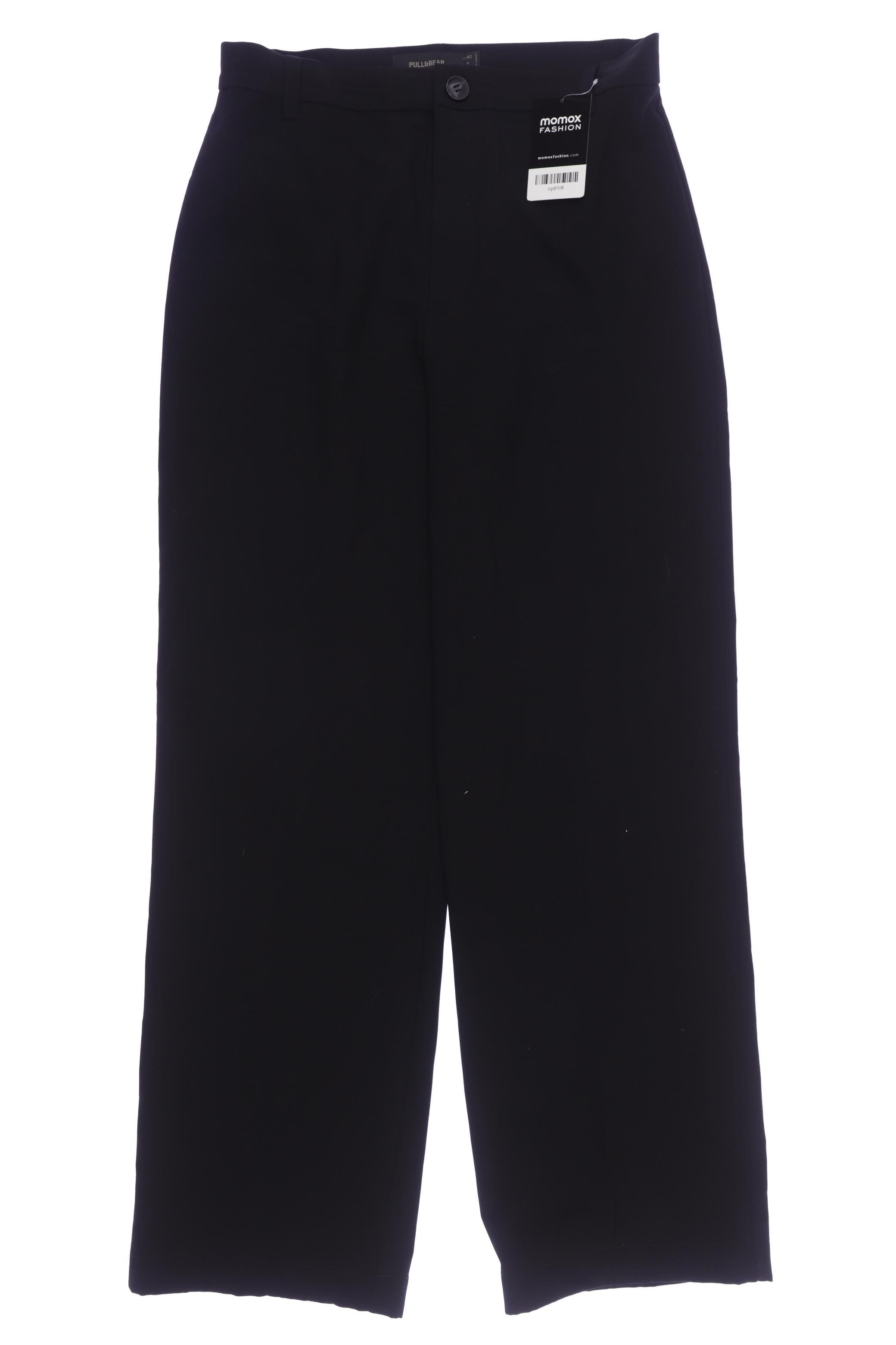

Pull & Bear Damen Stoffhose, schwarz, Gr. 40