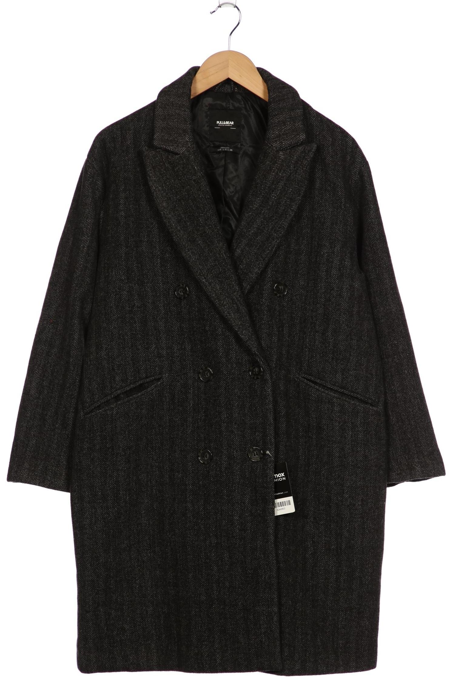 

Pull & Bear Damen Mantel, schwarz, Gr. 36