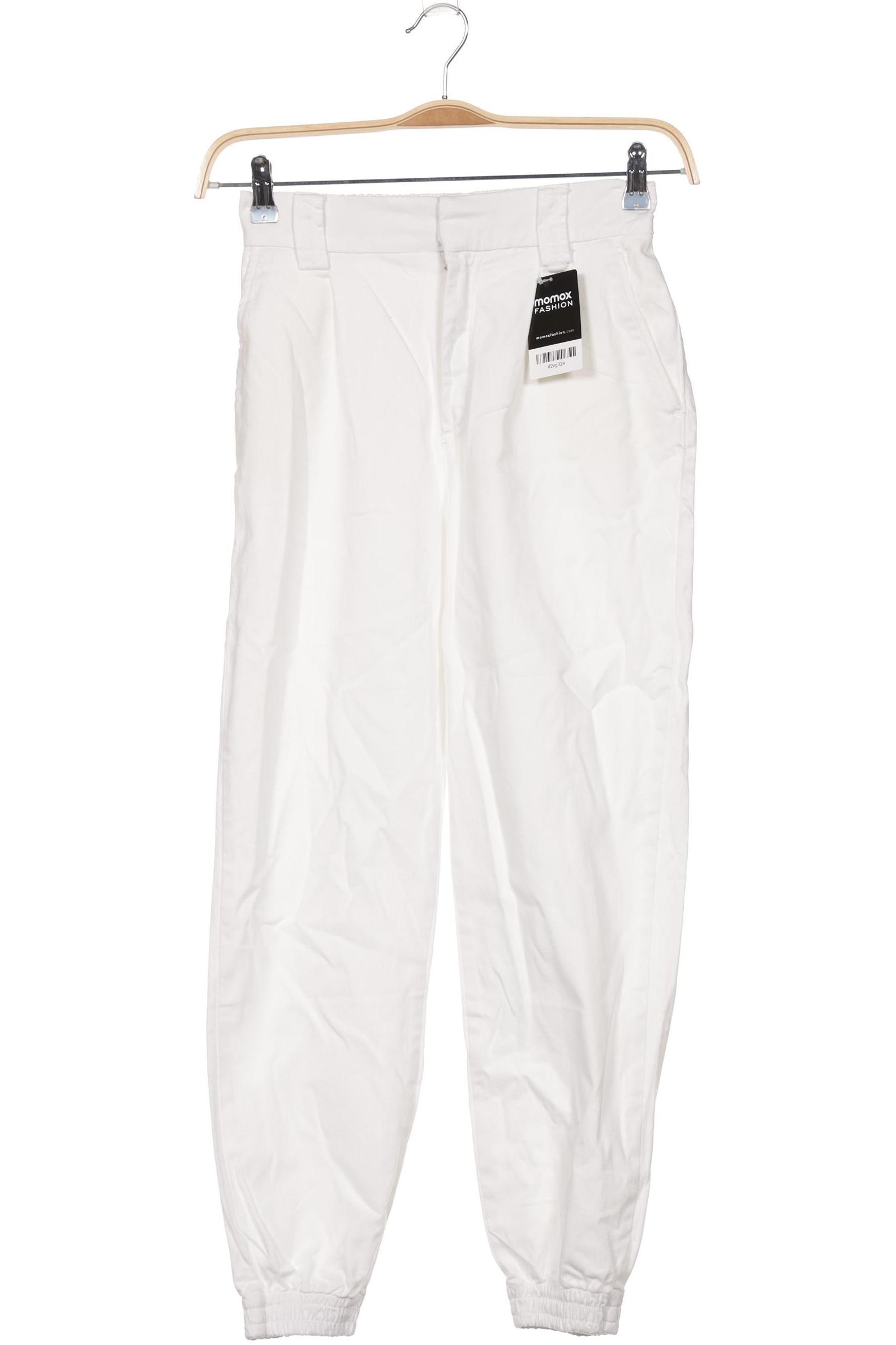 

Pull & Bear Damen Stoffhose, weiß, Gr. 0