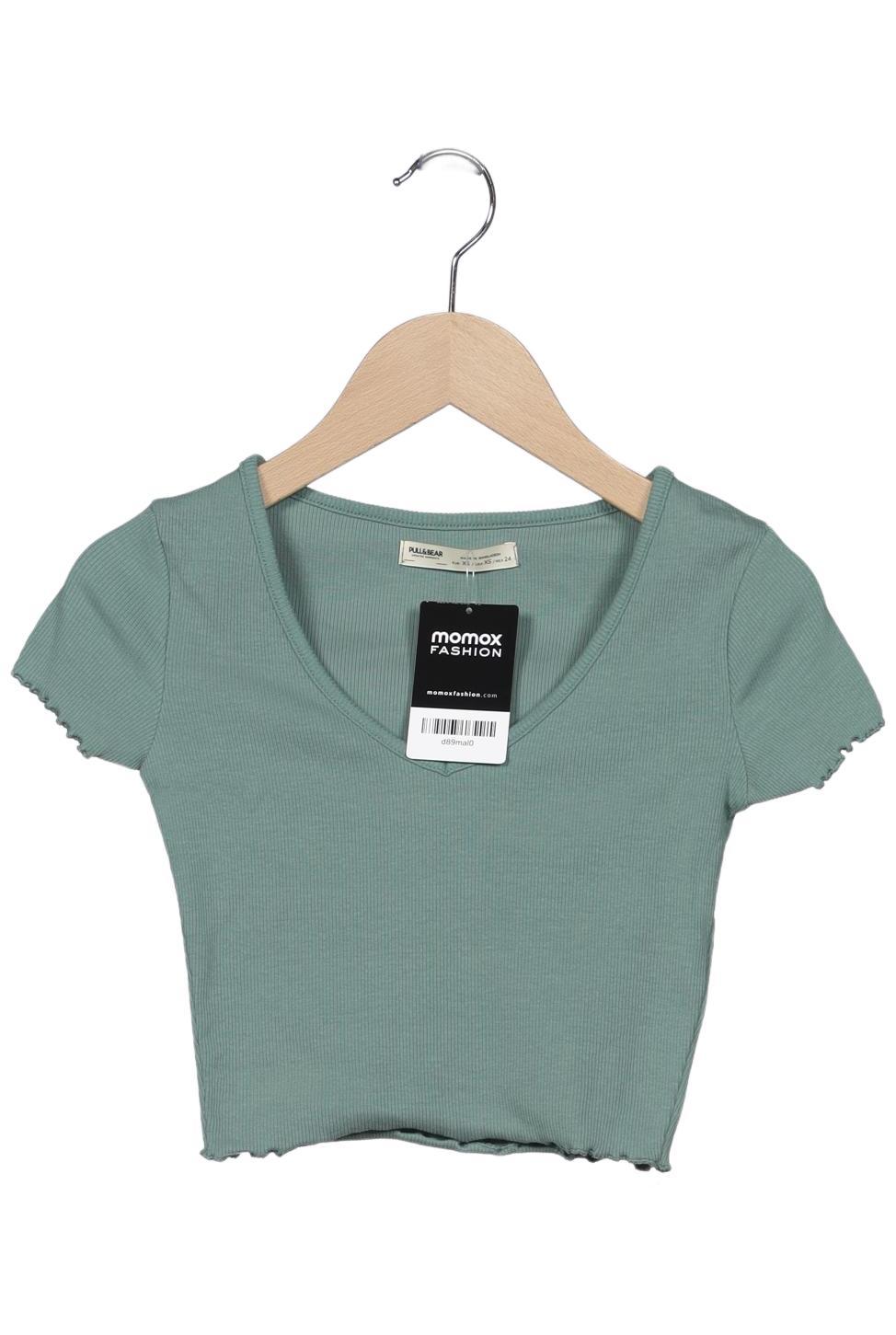 

Pull & Bear Damen T-Shirt, grün, Gr. 34