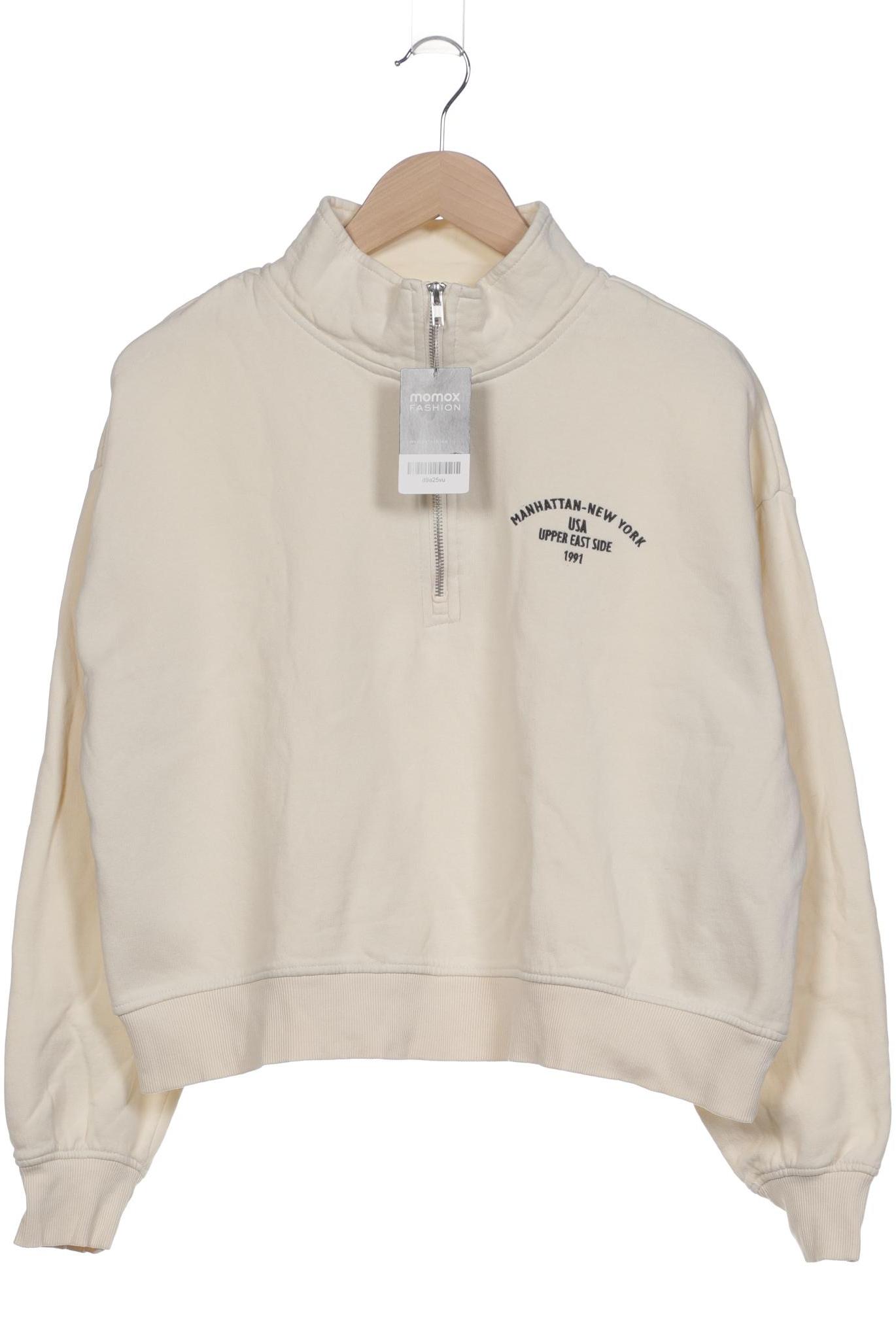 

Pull & Bear Damen Sweatshirt, cremeweiß, Gr. 38