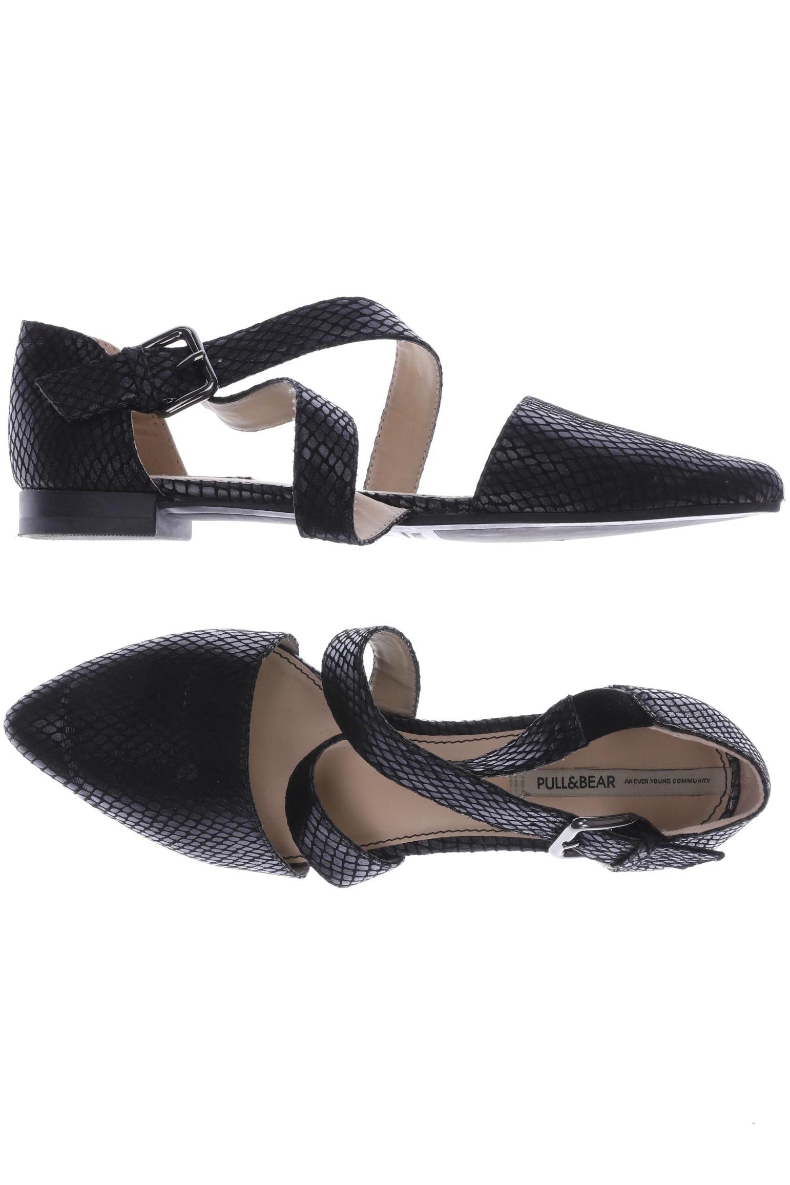 

Pull & Bear Damen Ballerinas, schwarz, Gr. 36