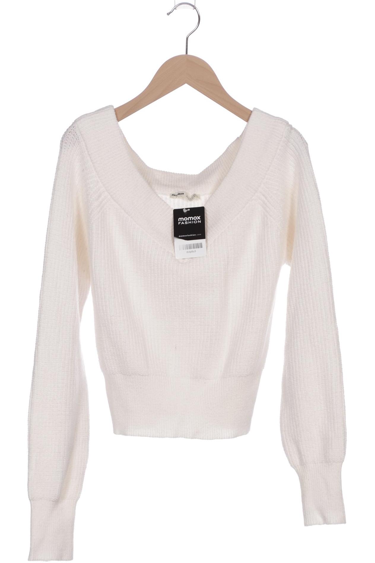 

Pull & Bear Damen Pullover, weiß, Gr. 38