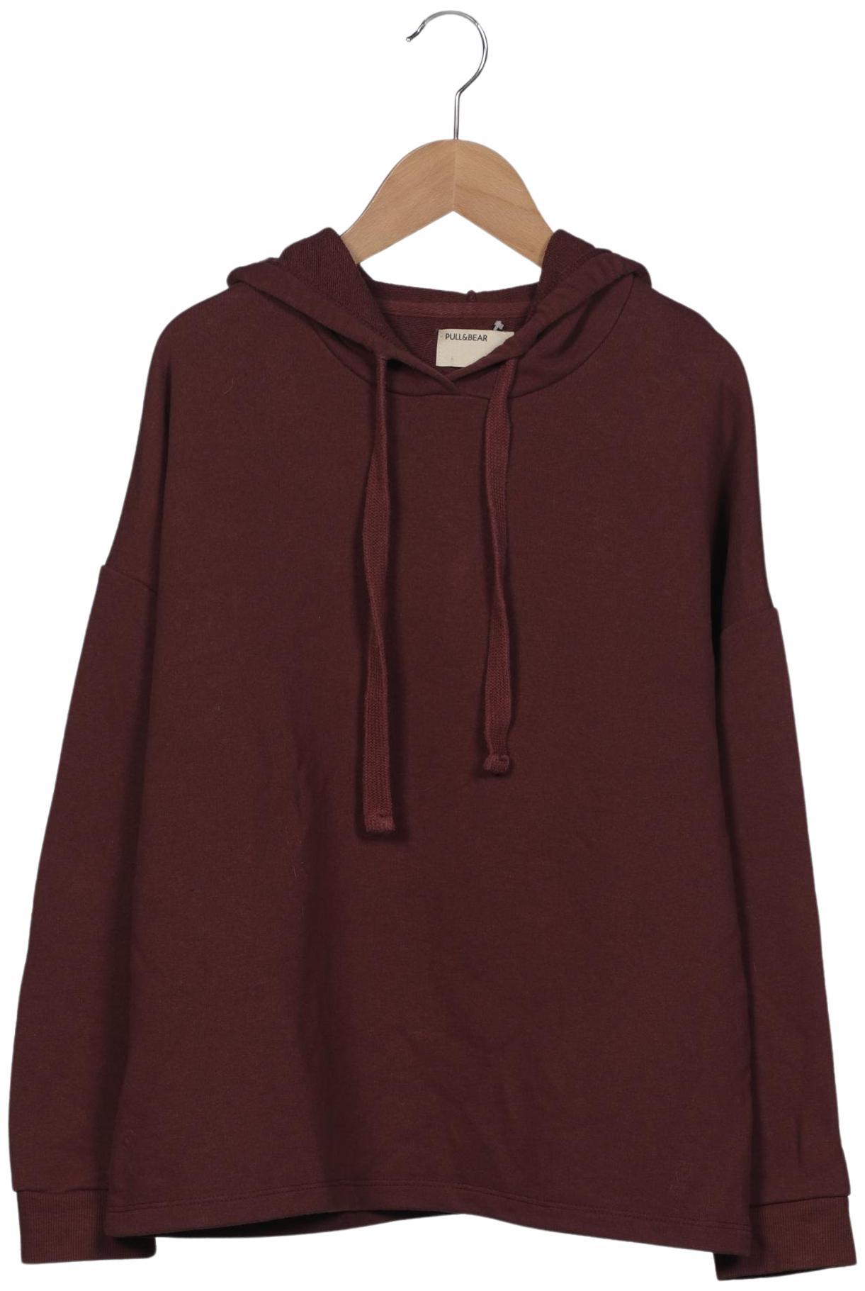 

Pull & Bear Damen Kapuzenpullover, bordeaux, Gr. 36