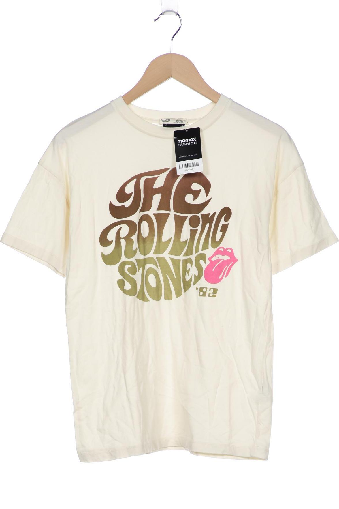

Pull & Bear Damen T-Shirt, cremeweiß